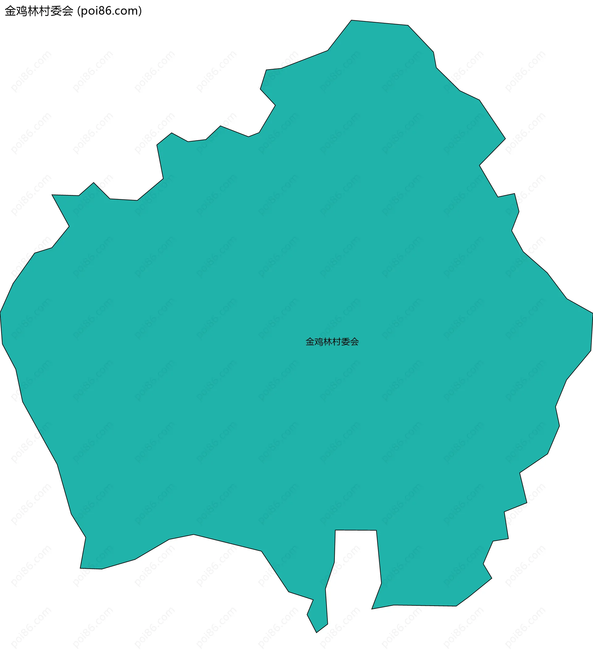 金鸡林村委会边界地图
