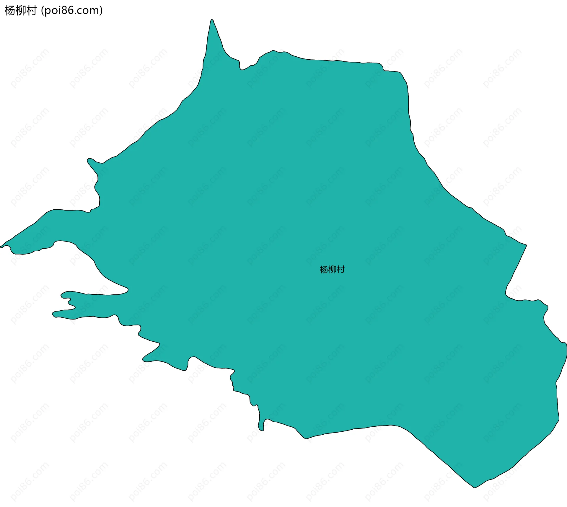 杨柳村边界地图
