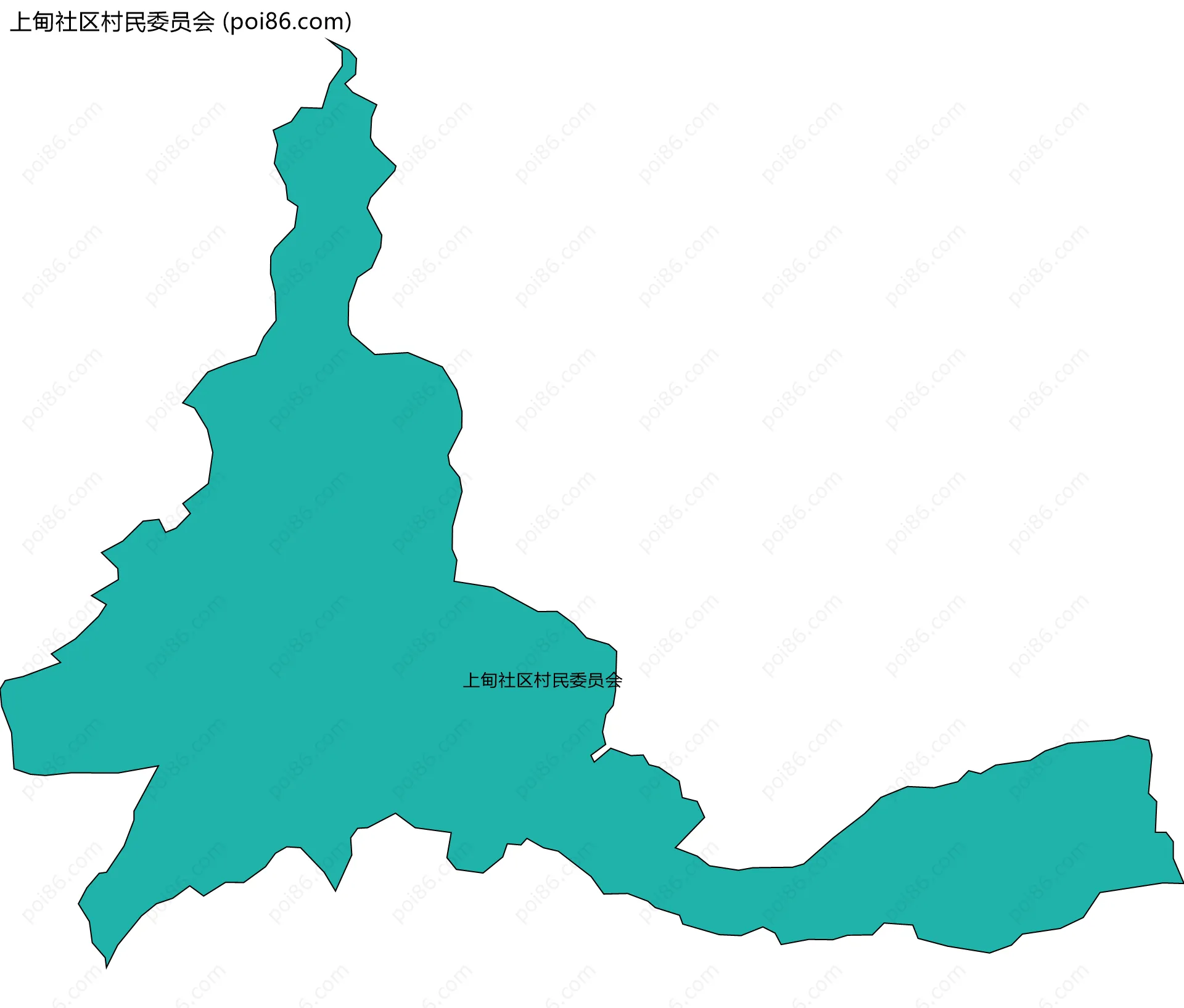 上甸社区村民委员会边界地图