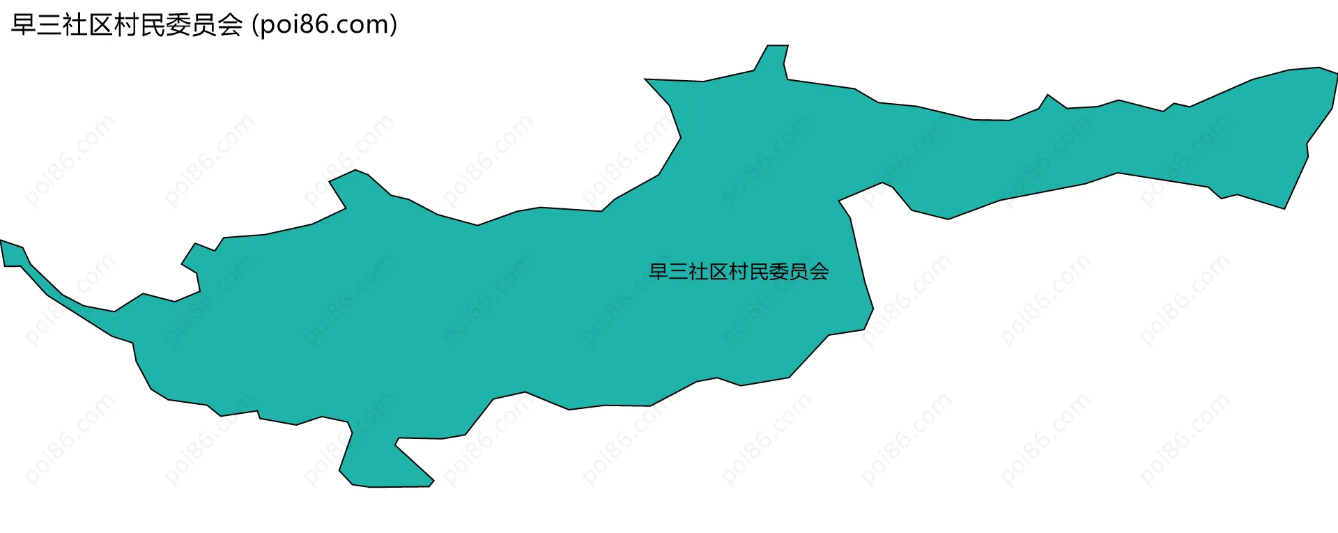 早三社区村民委员会边界地图