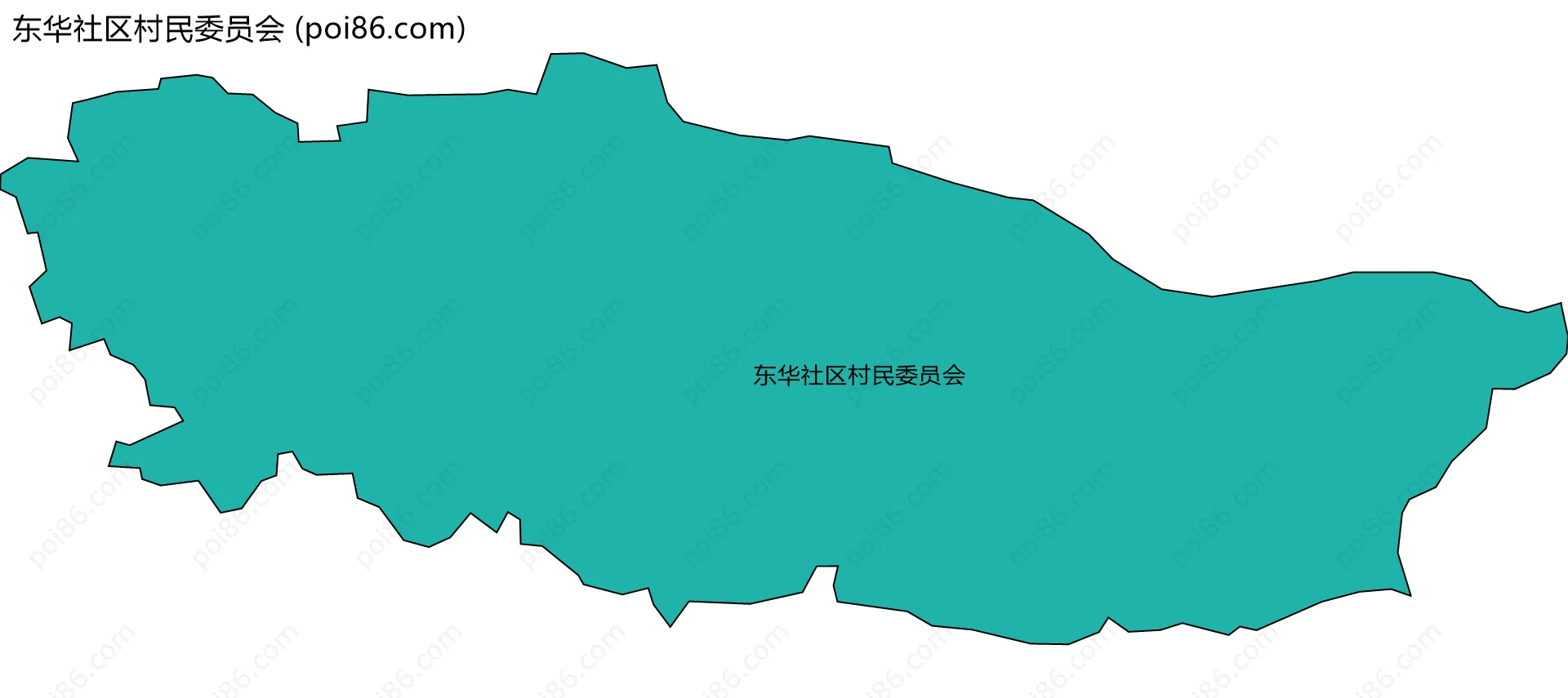 东华社区村民委员会边界地图