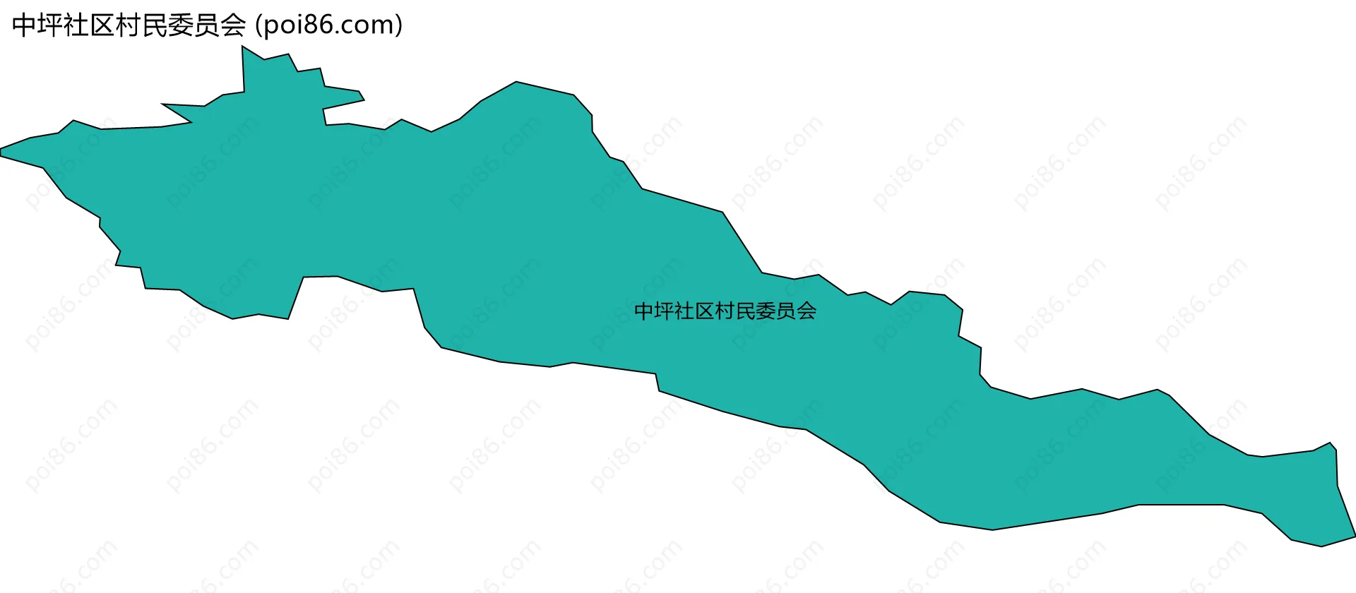 中坪社区村民委员会边界地图