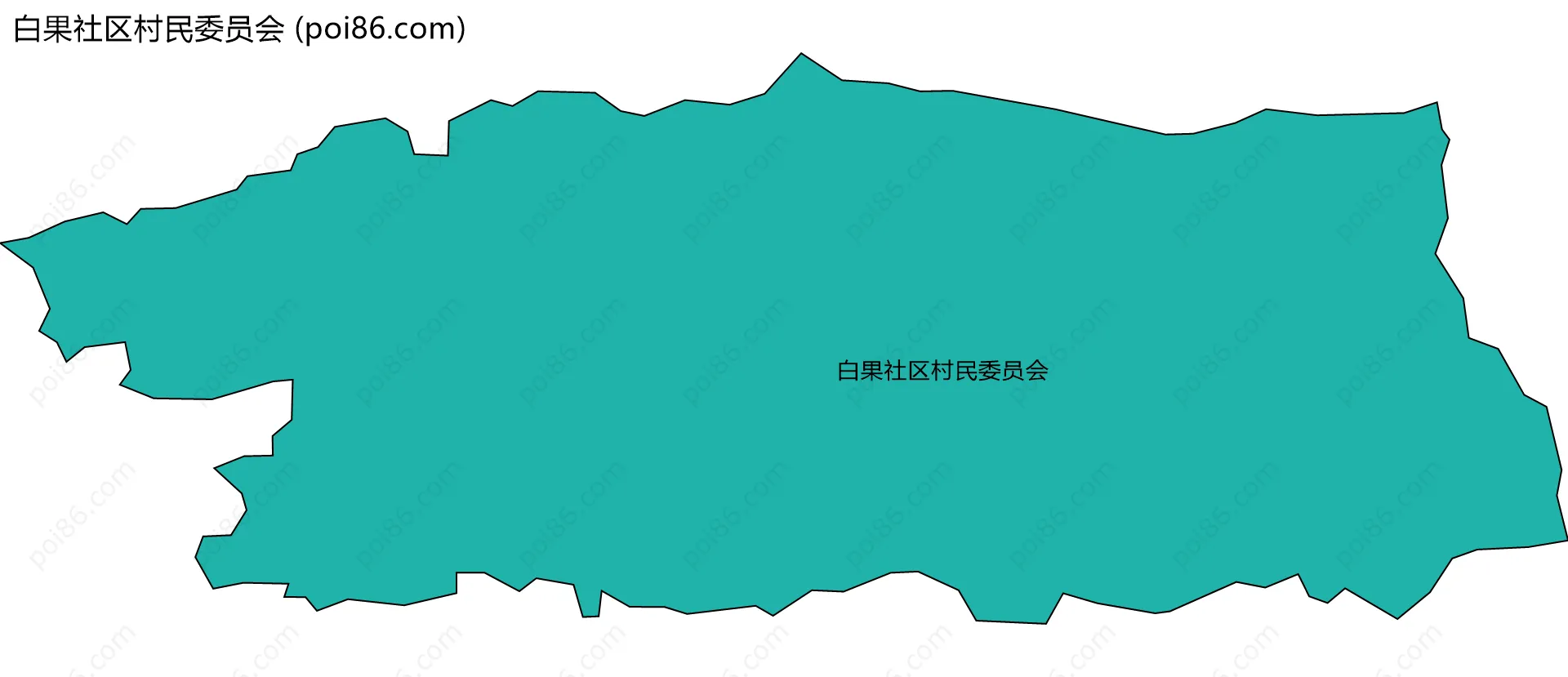 白果社区村民委员会边界地图