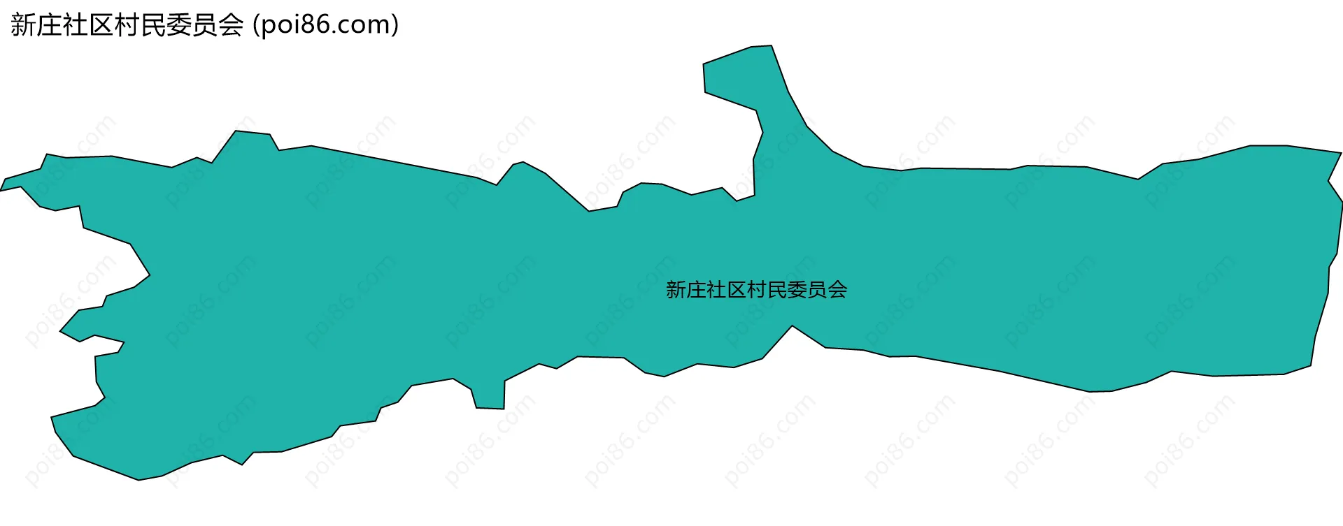 新庄社区村民委员会边界地图