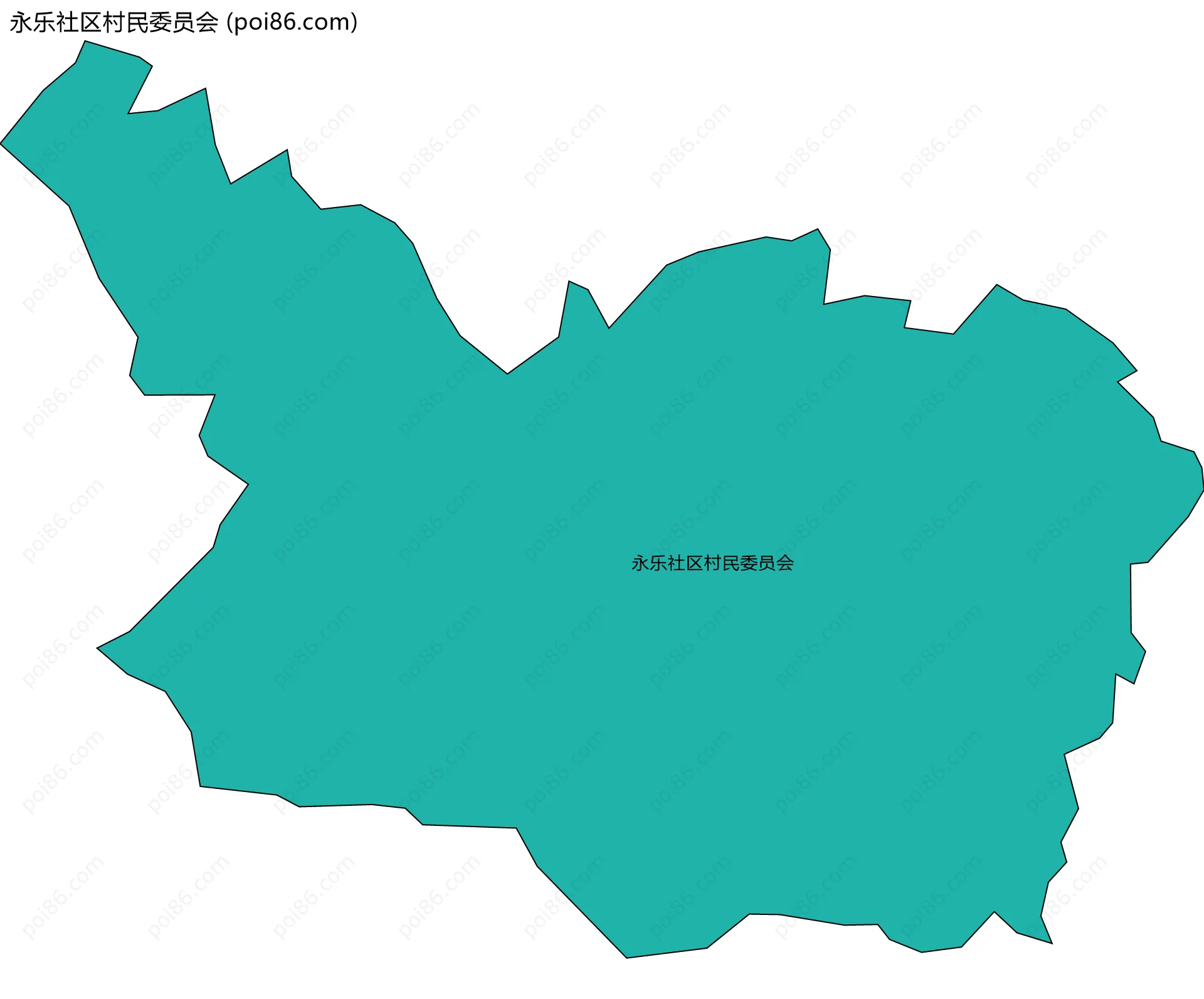 永乐社区村民委员会边界地图