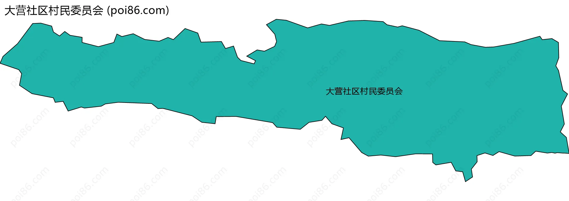 大营社区村民委员会边界地图