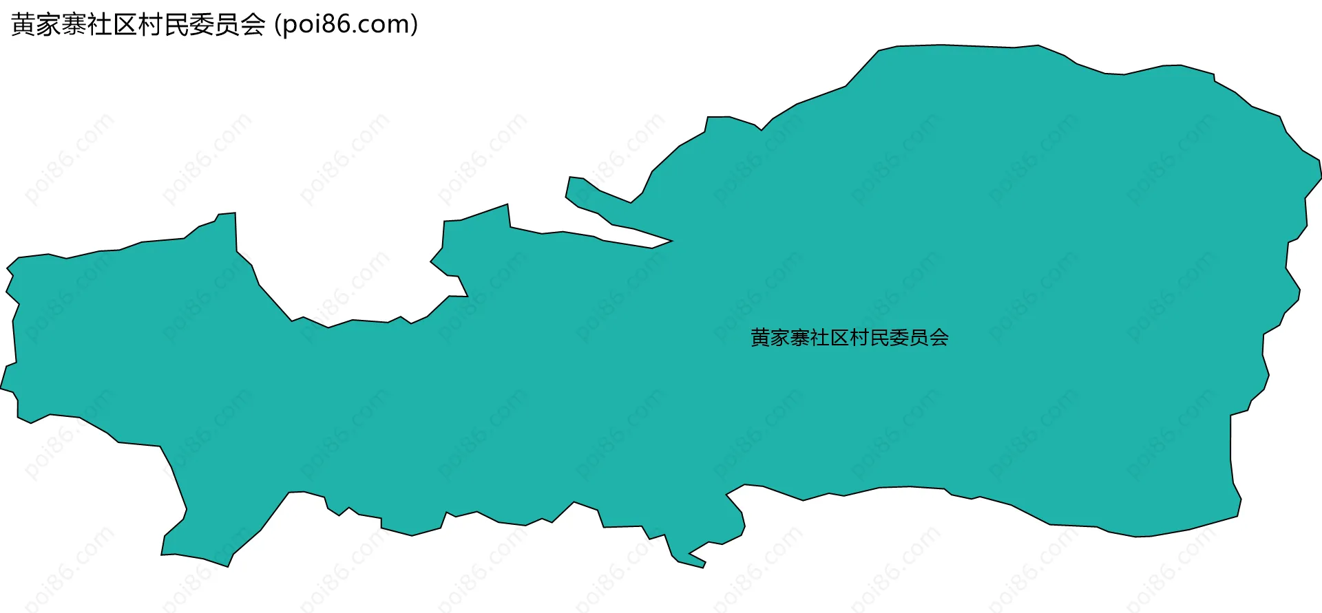 黄家寨社区村民委员会边界地图