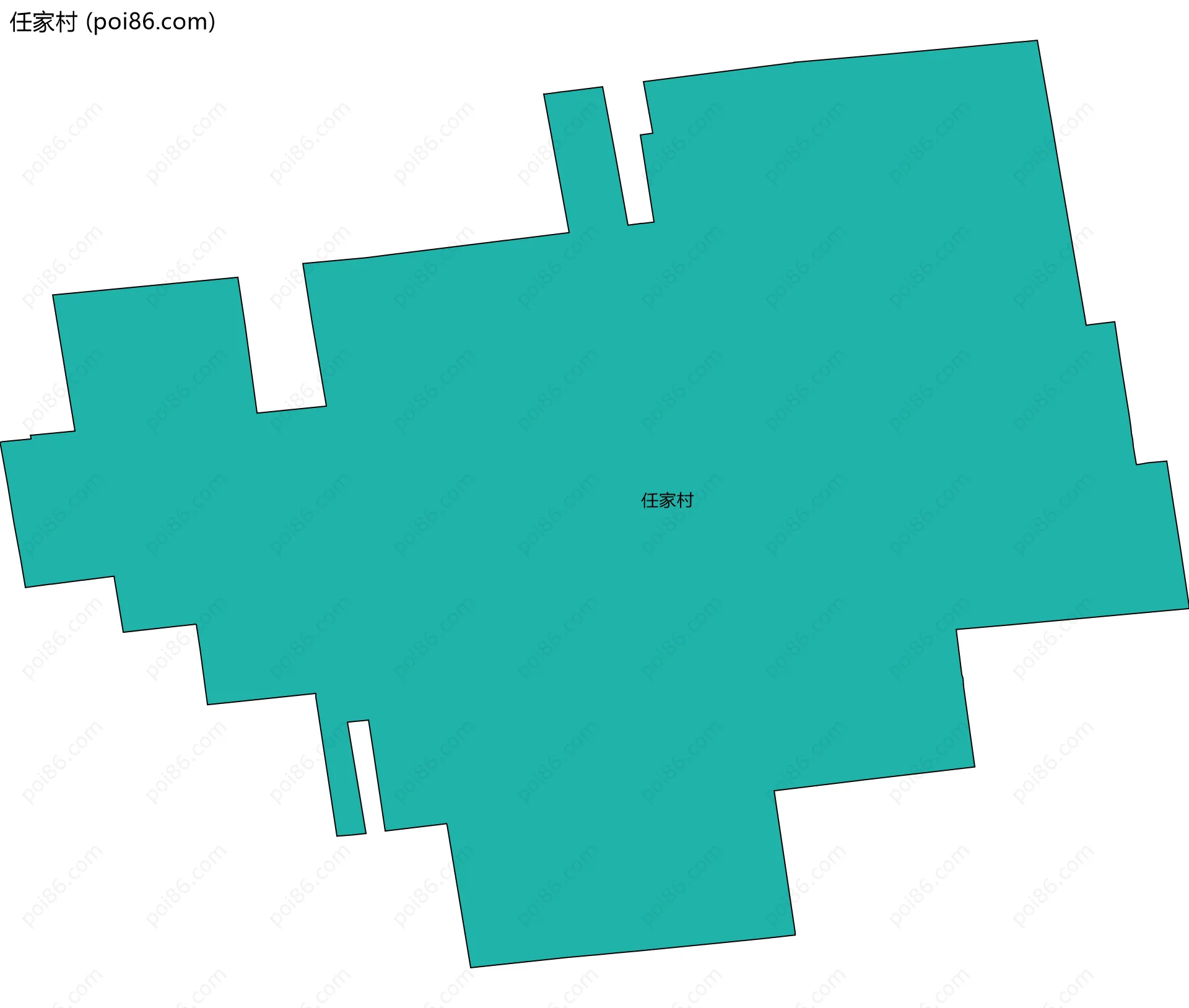 任家村边界地图