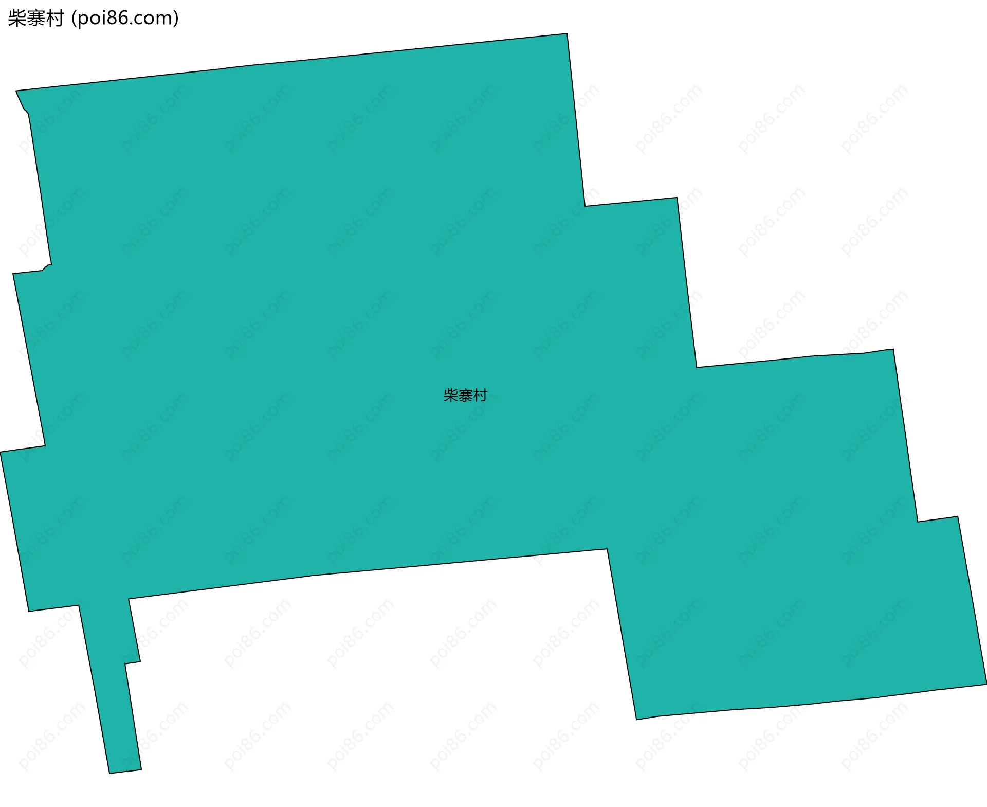 柴寨村边界地图