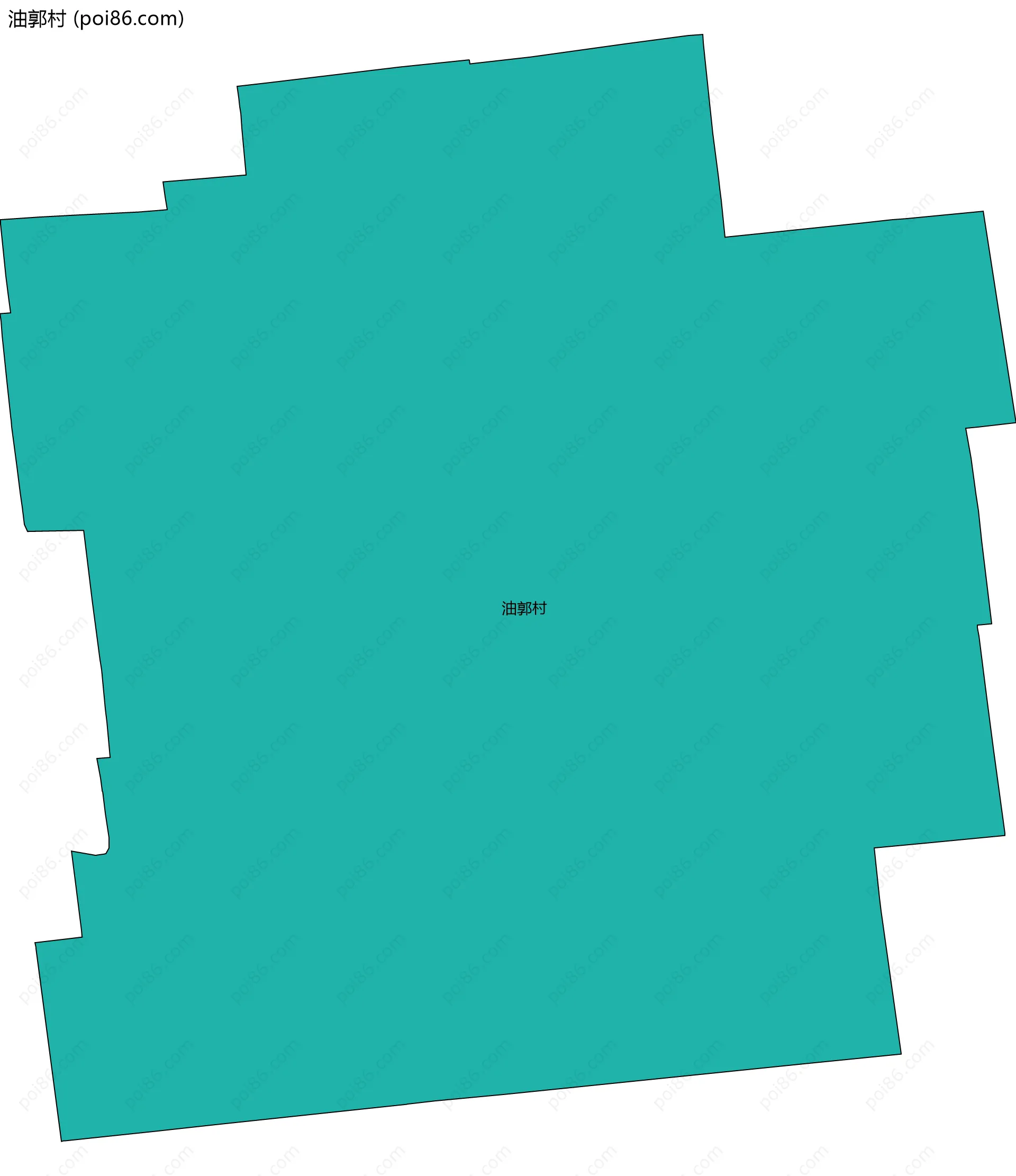 油郭村边界地图