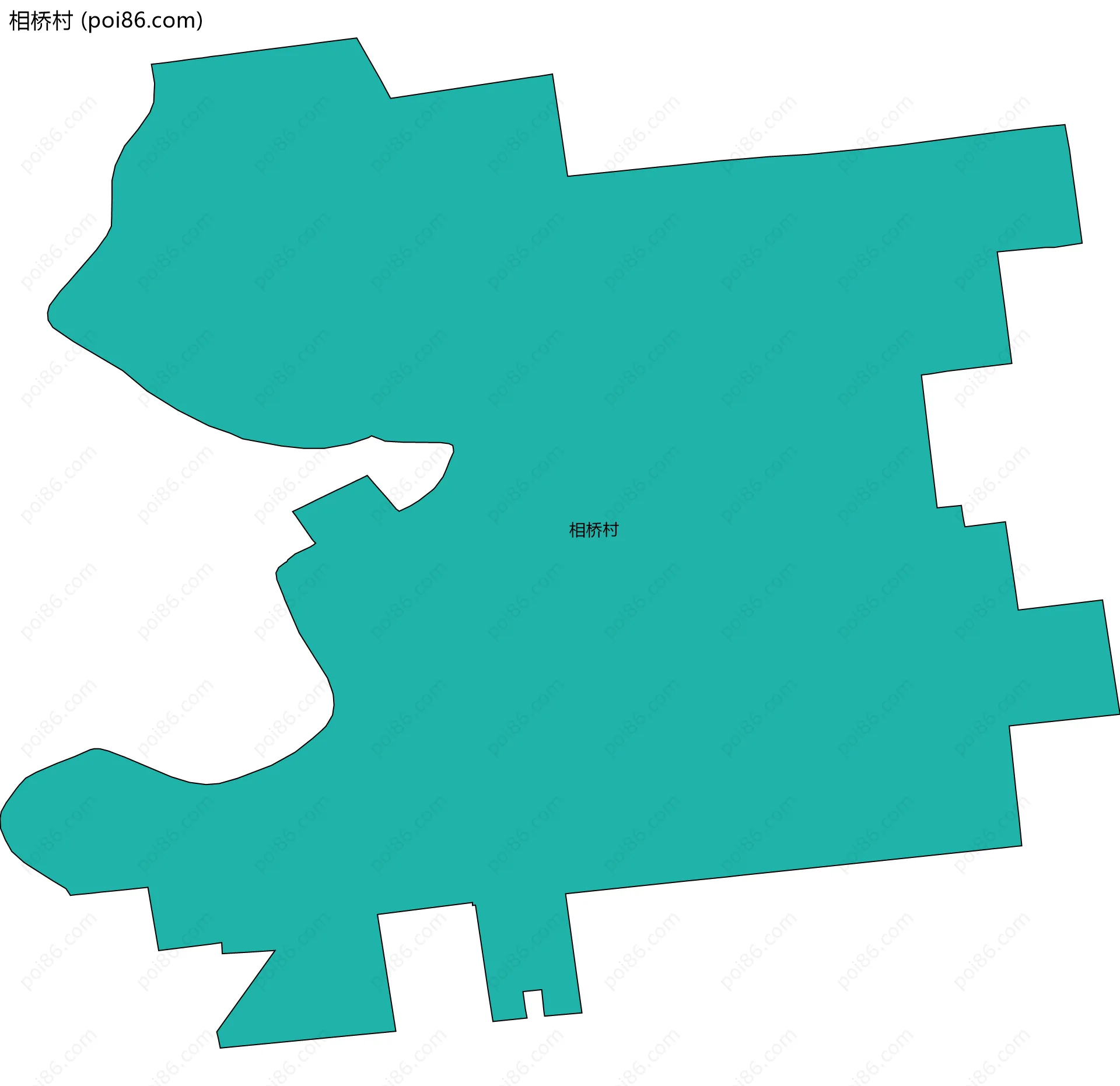 相桥村边界地图