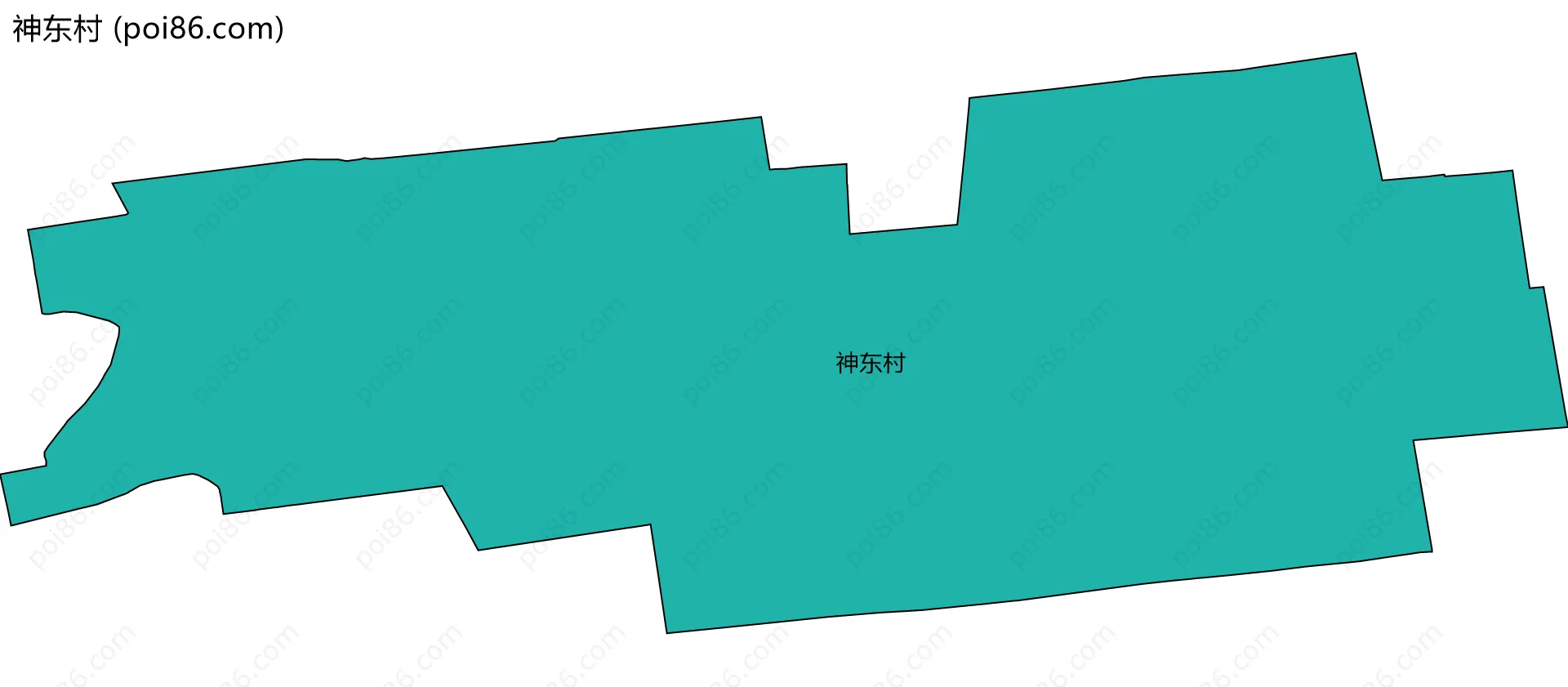 神东村边界地图