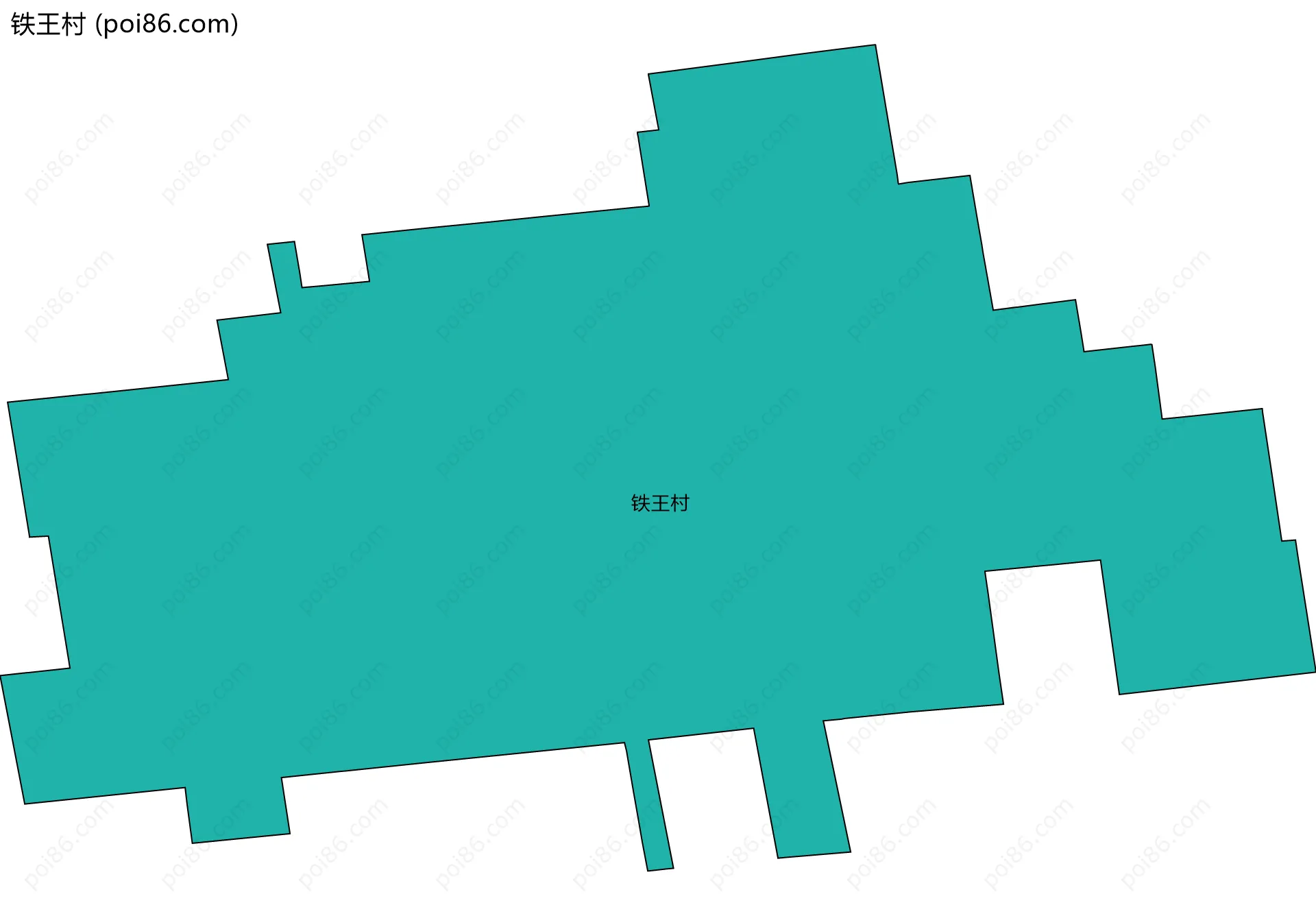 铁王村边界地图