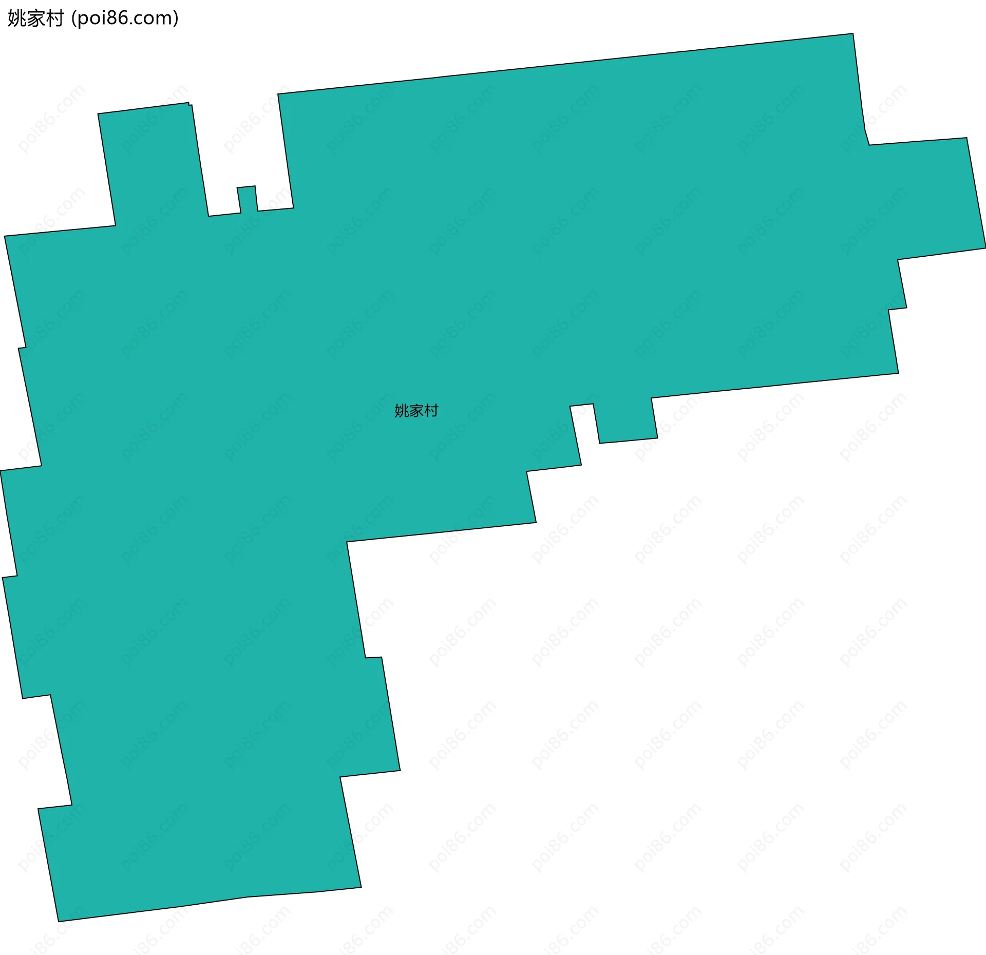 姚家村边界地图