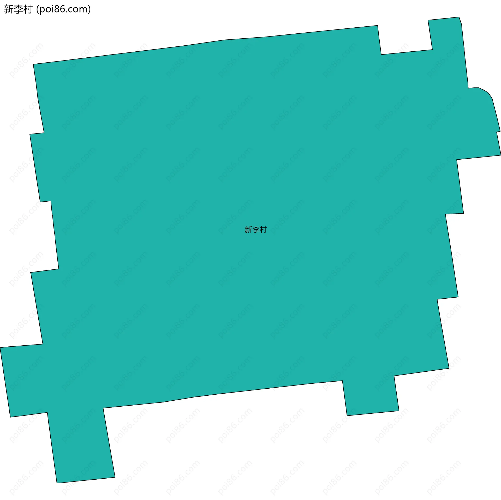 新李村边界地图