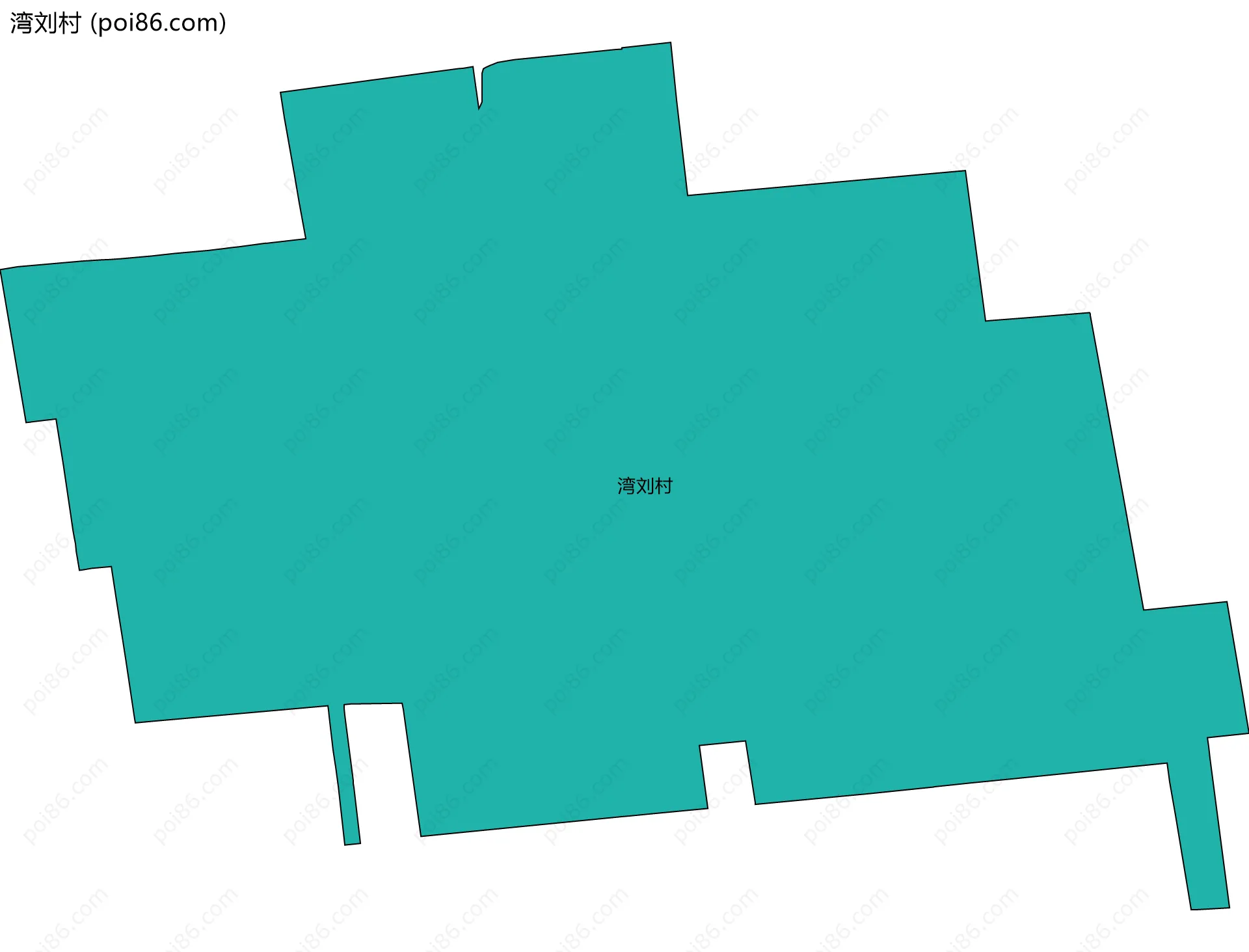 湾刘村边界地图