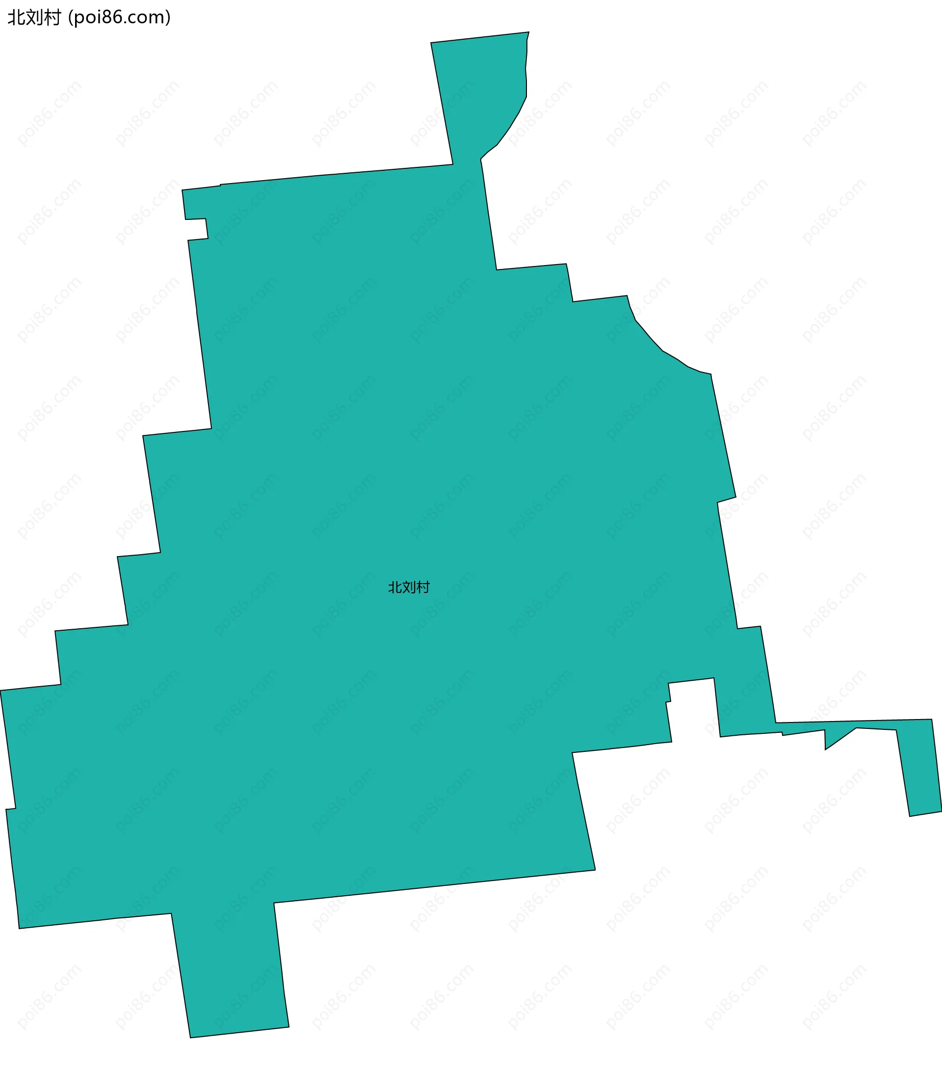 北刘村边界地图