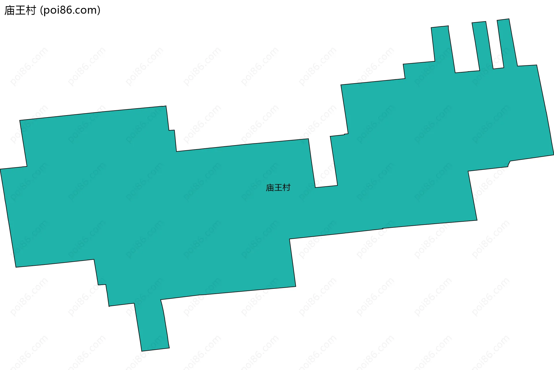 庙王村边界地图