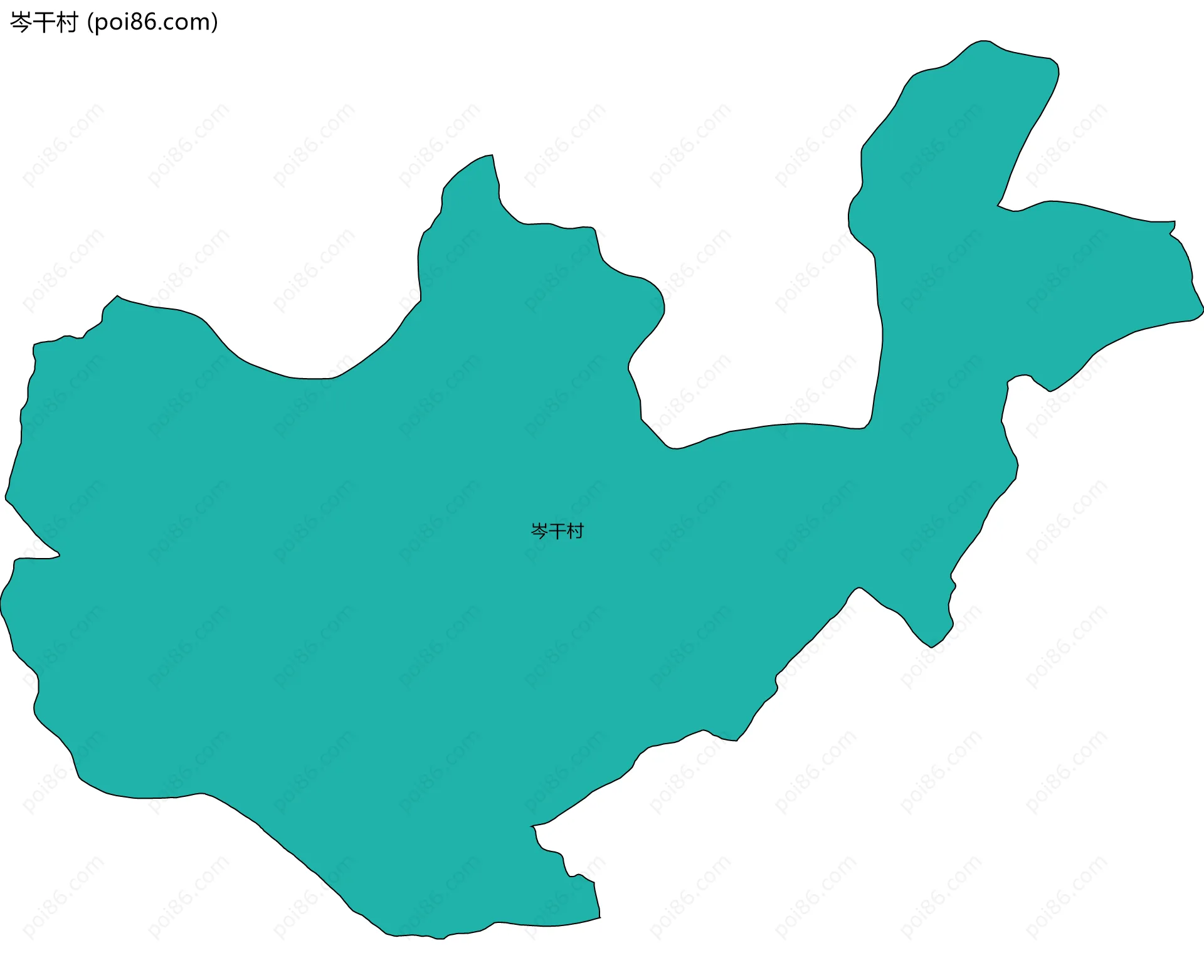 岑干村边界地图