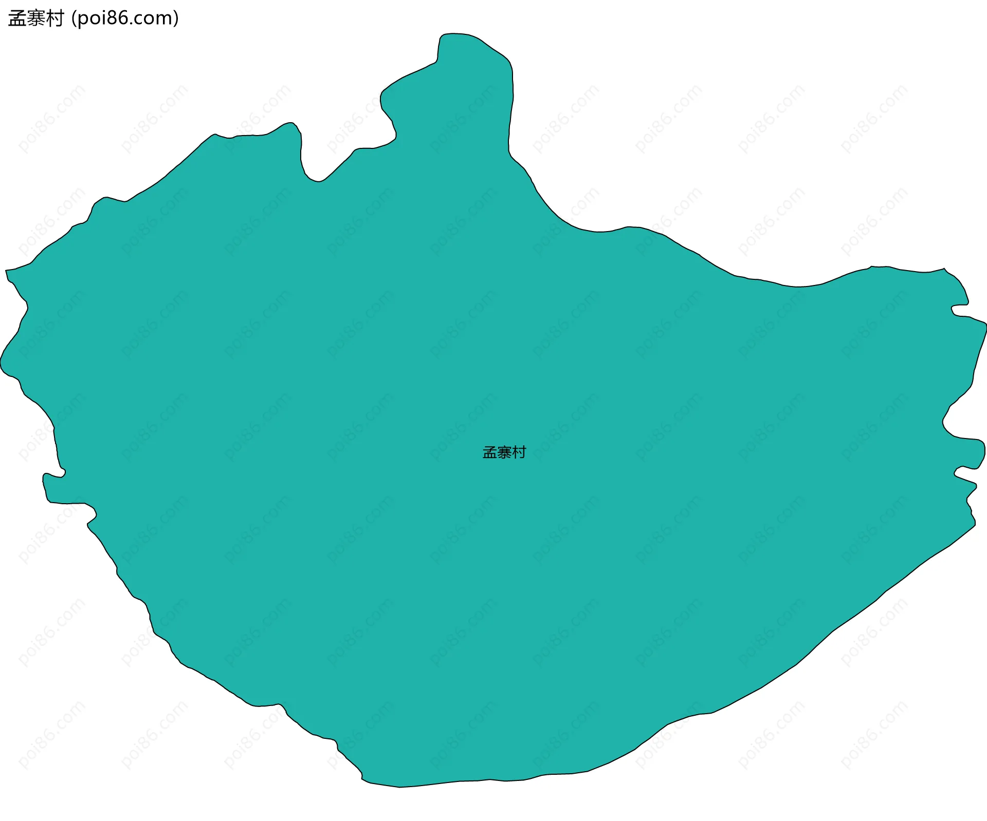 孟寨村边界地图