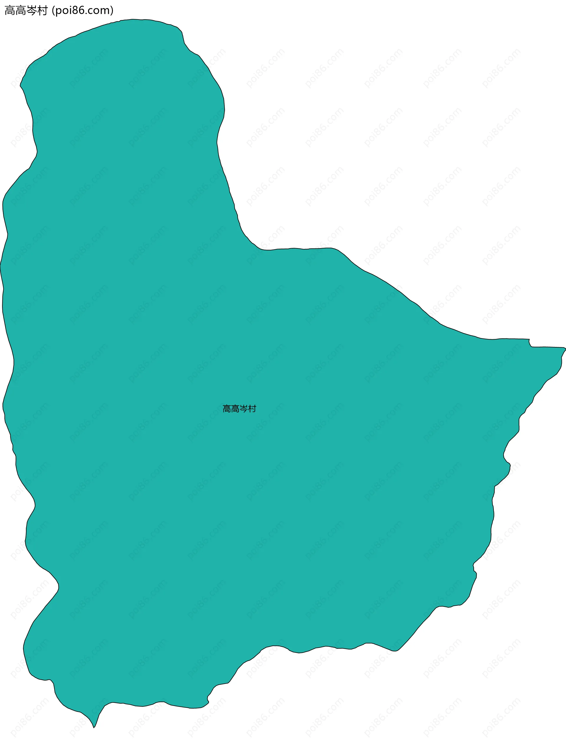 高高岑村边界地图