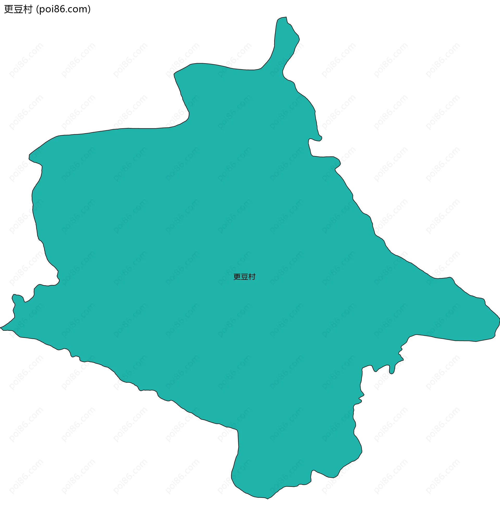 更豆村边界地图