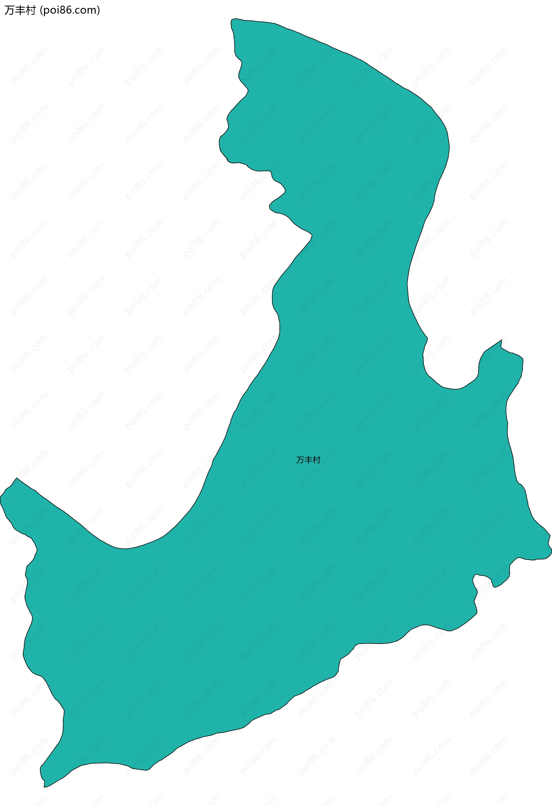 万丰村边界地图