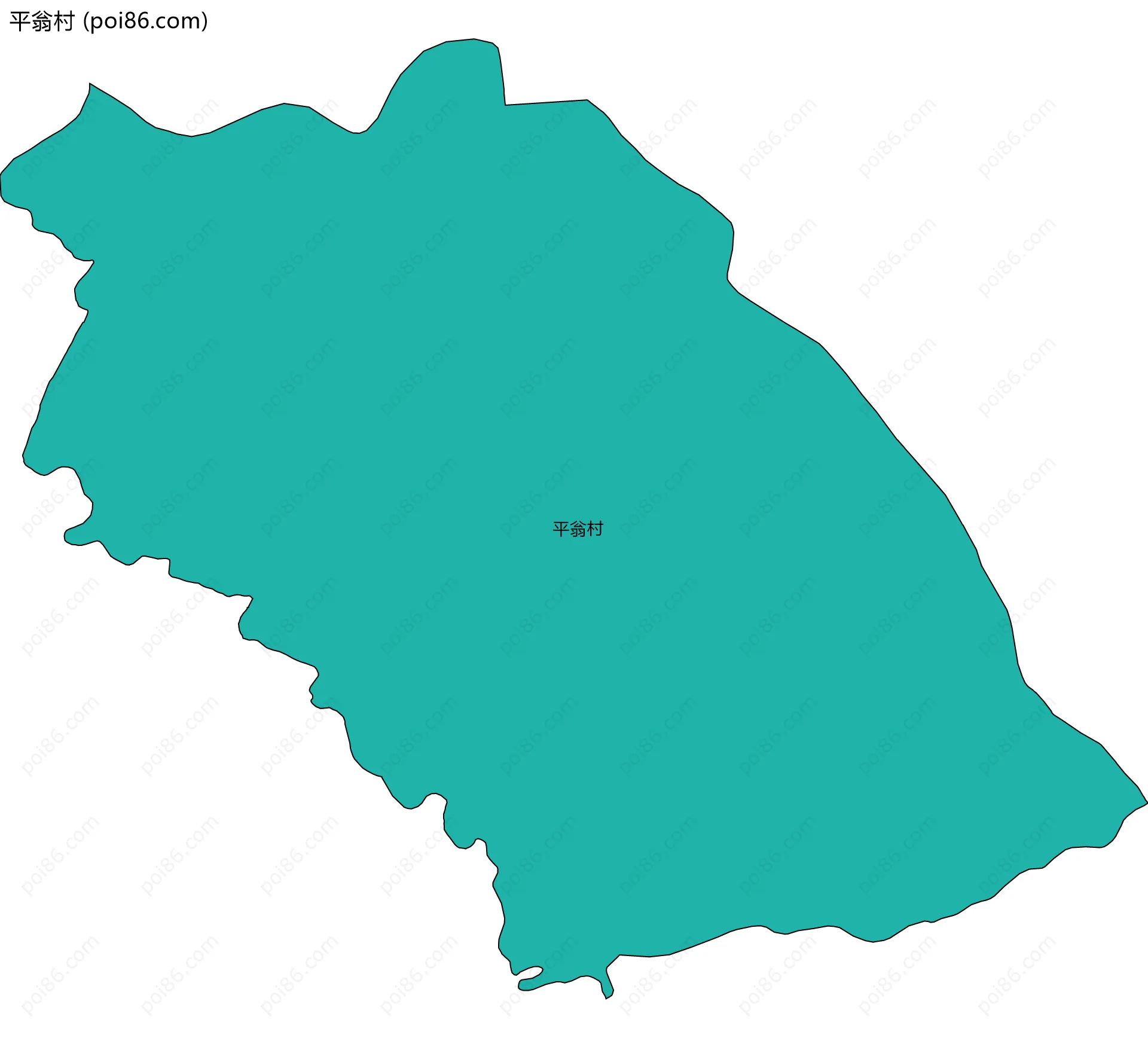 平翁村边界地图