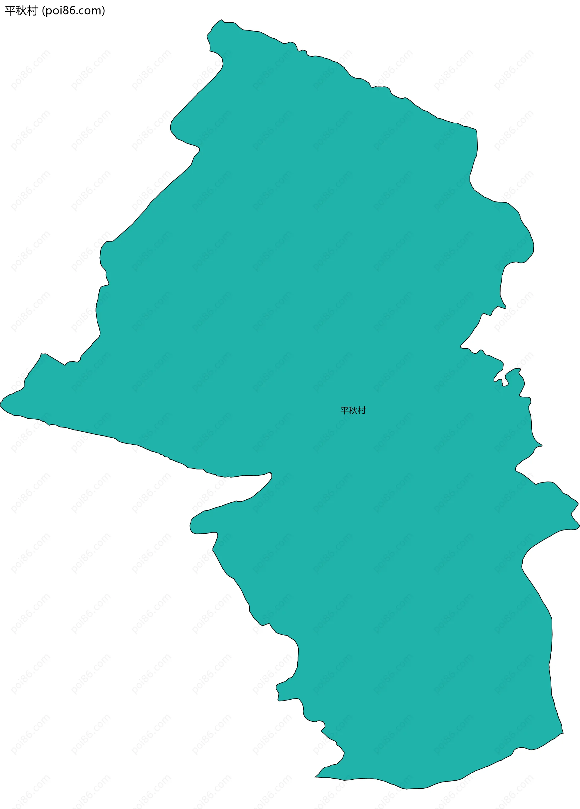 平秋村边界地图