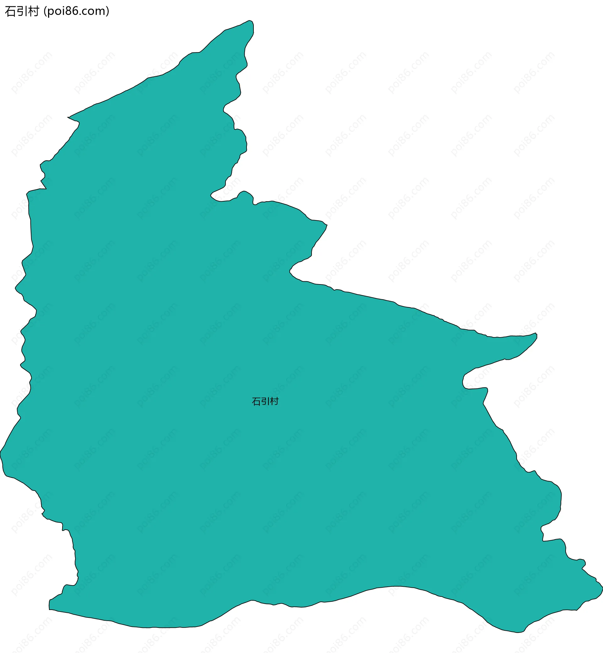 石引村边界地图