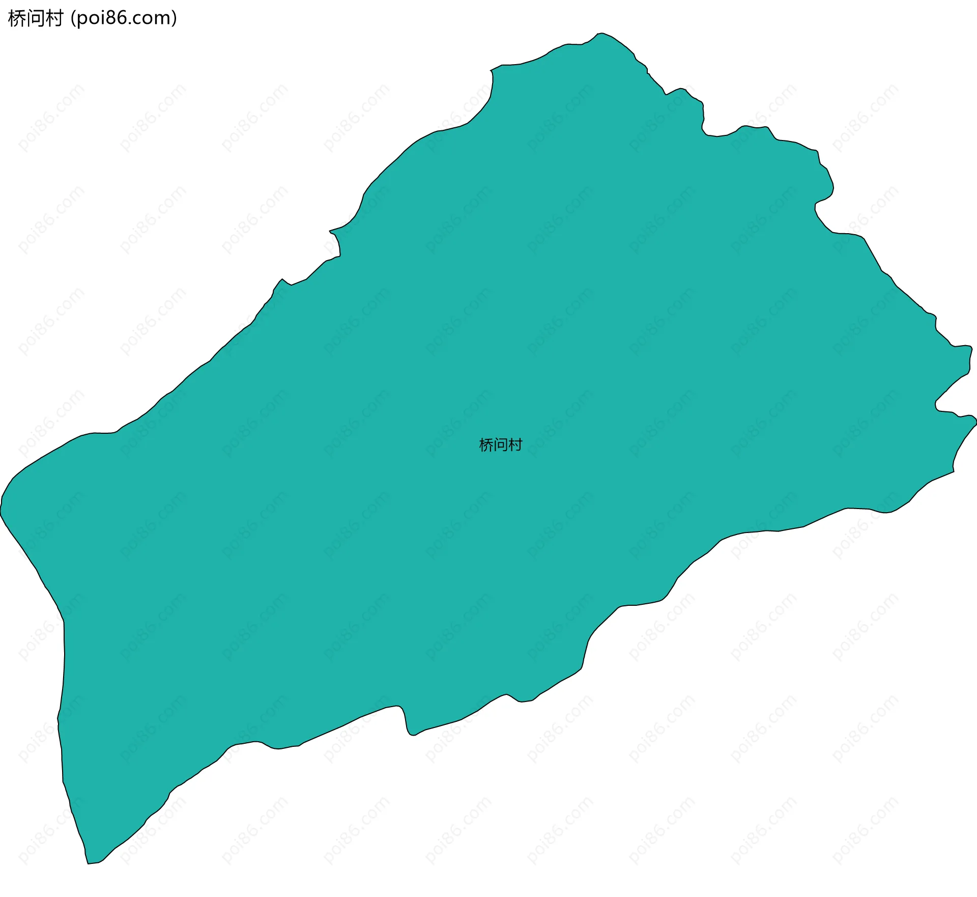 桥问村边界地图