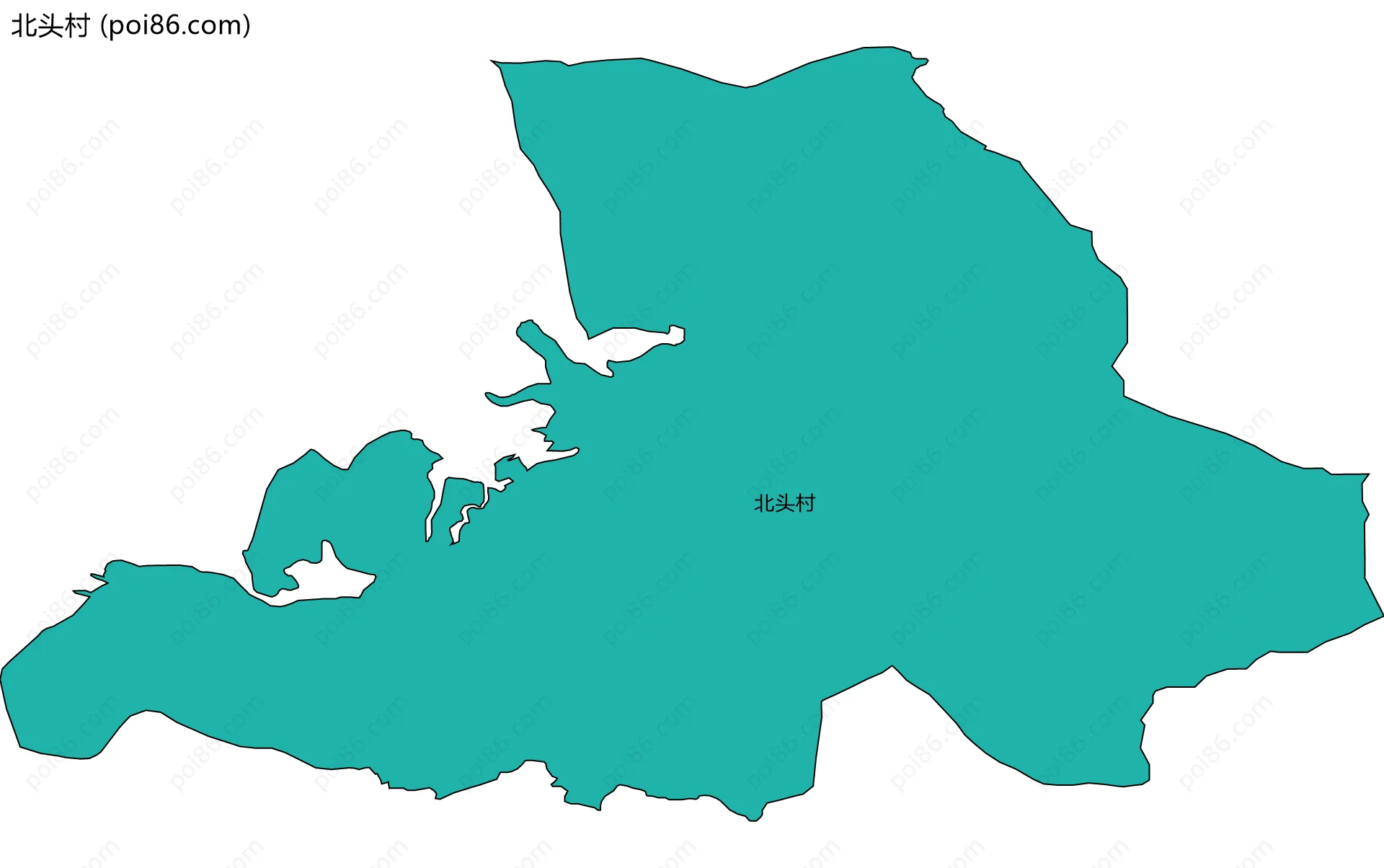 北头村边界地图