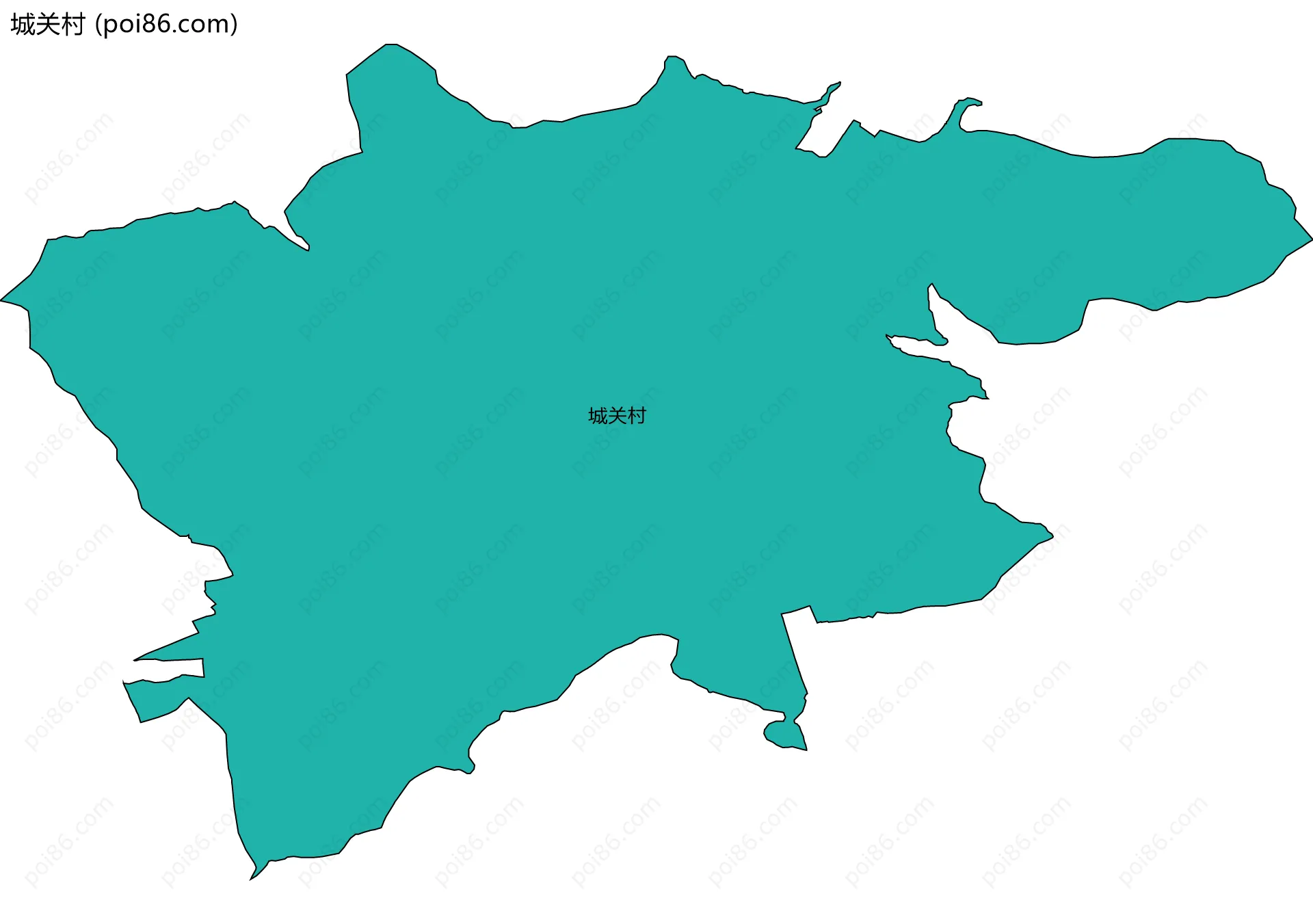 城关村边界地图