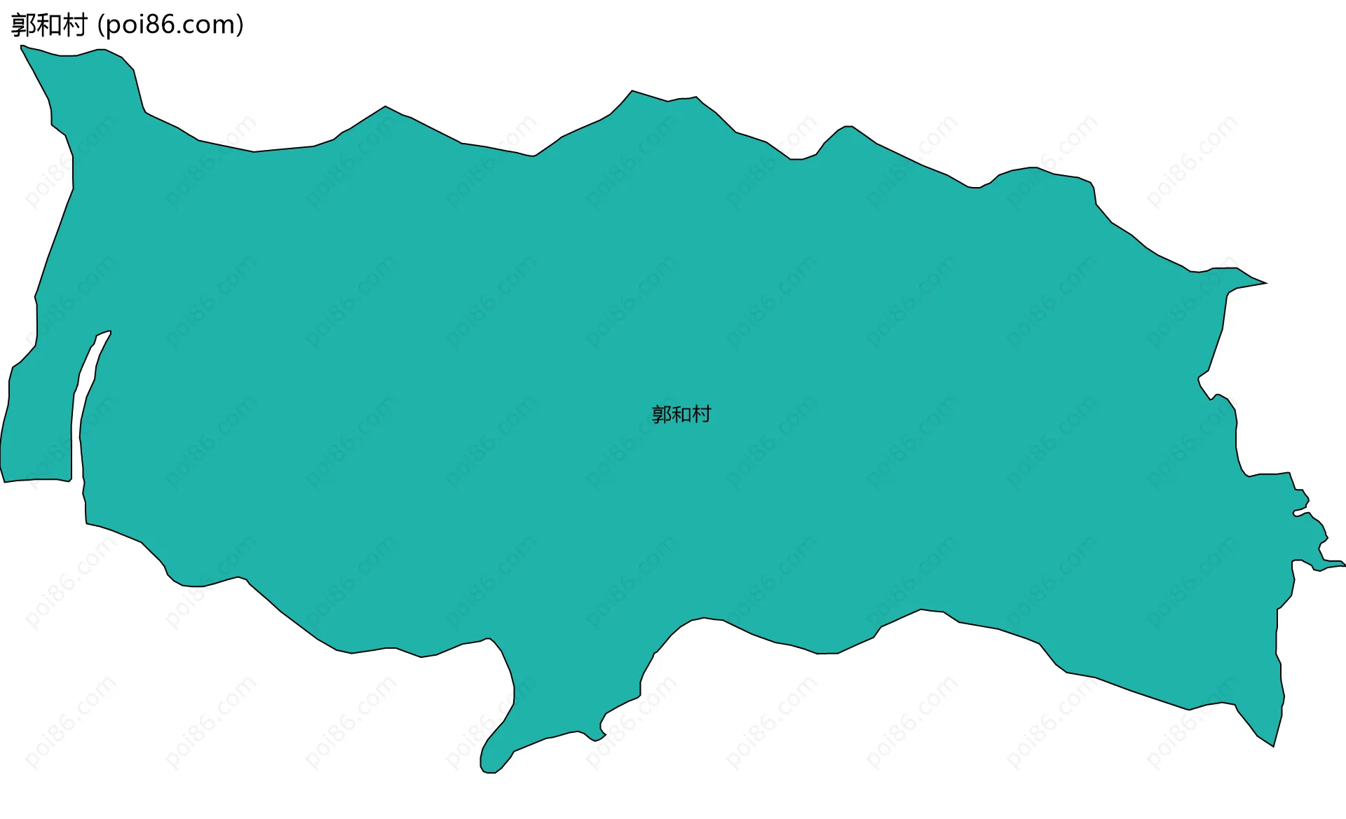 郭和村边界地图