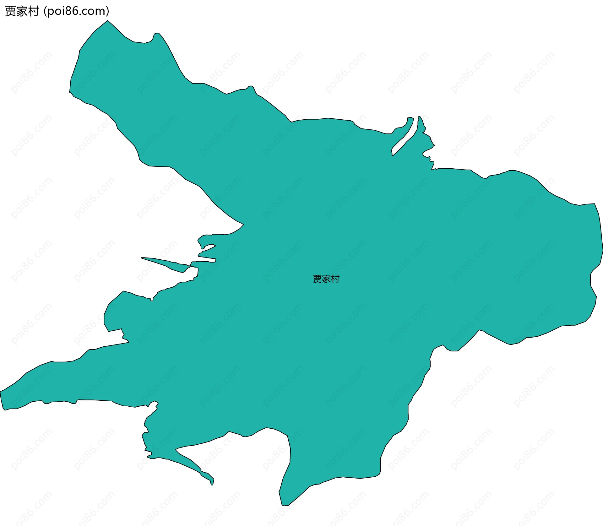 贾家村边界地图
