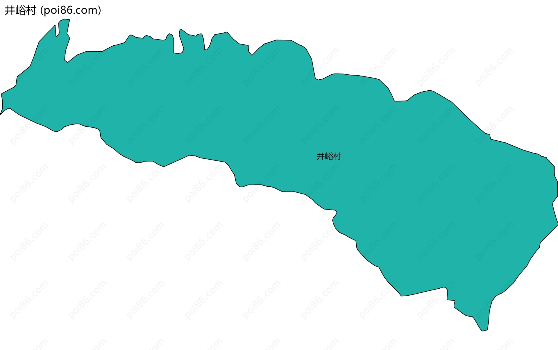井峪村边界地图