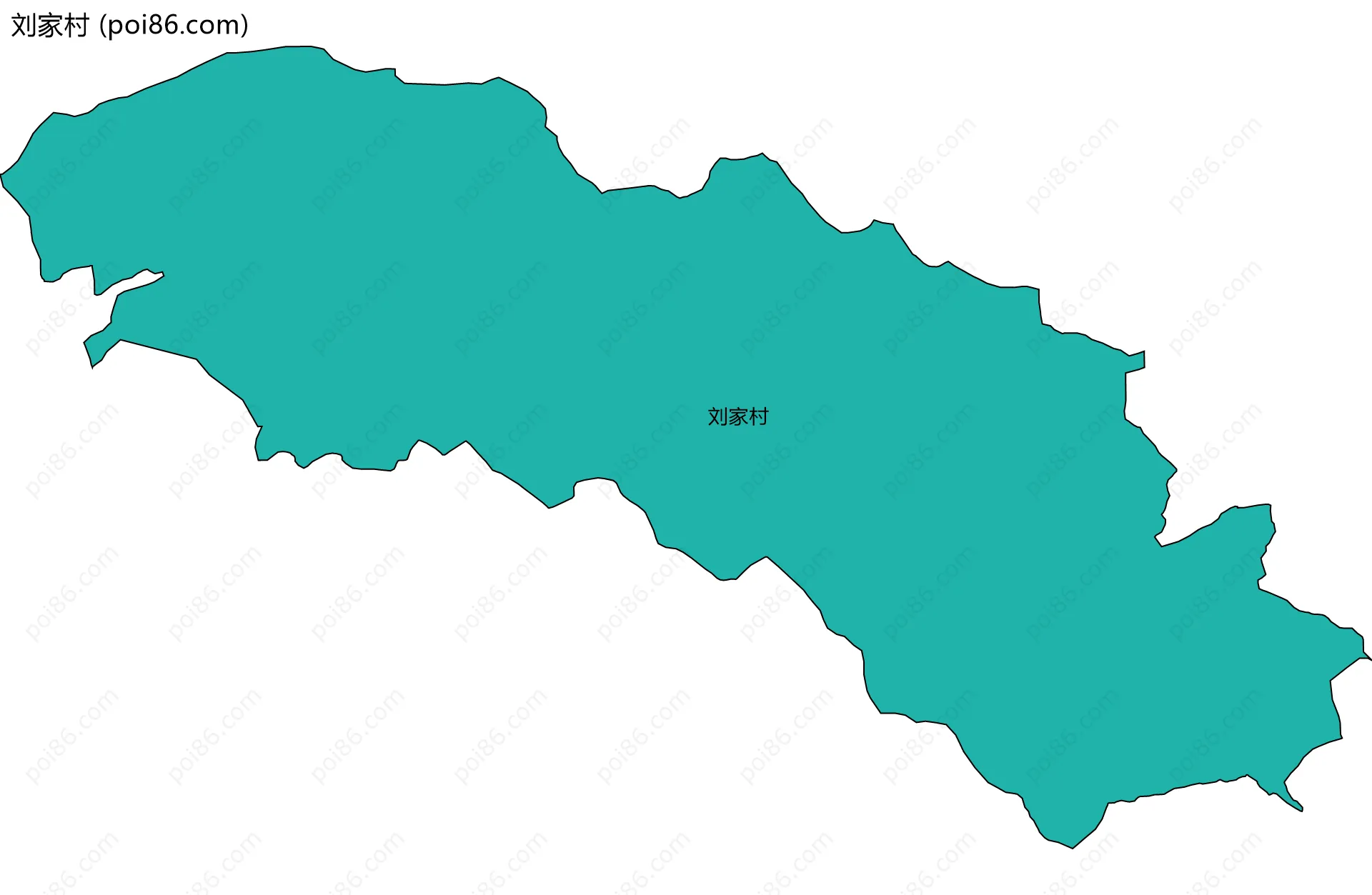 刘家村边界地图