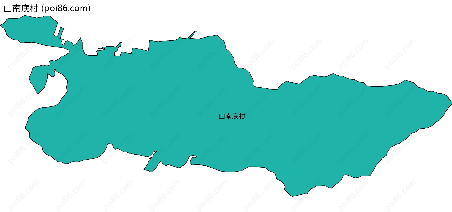 山南底村边界地图