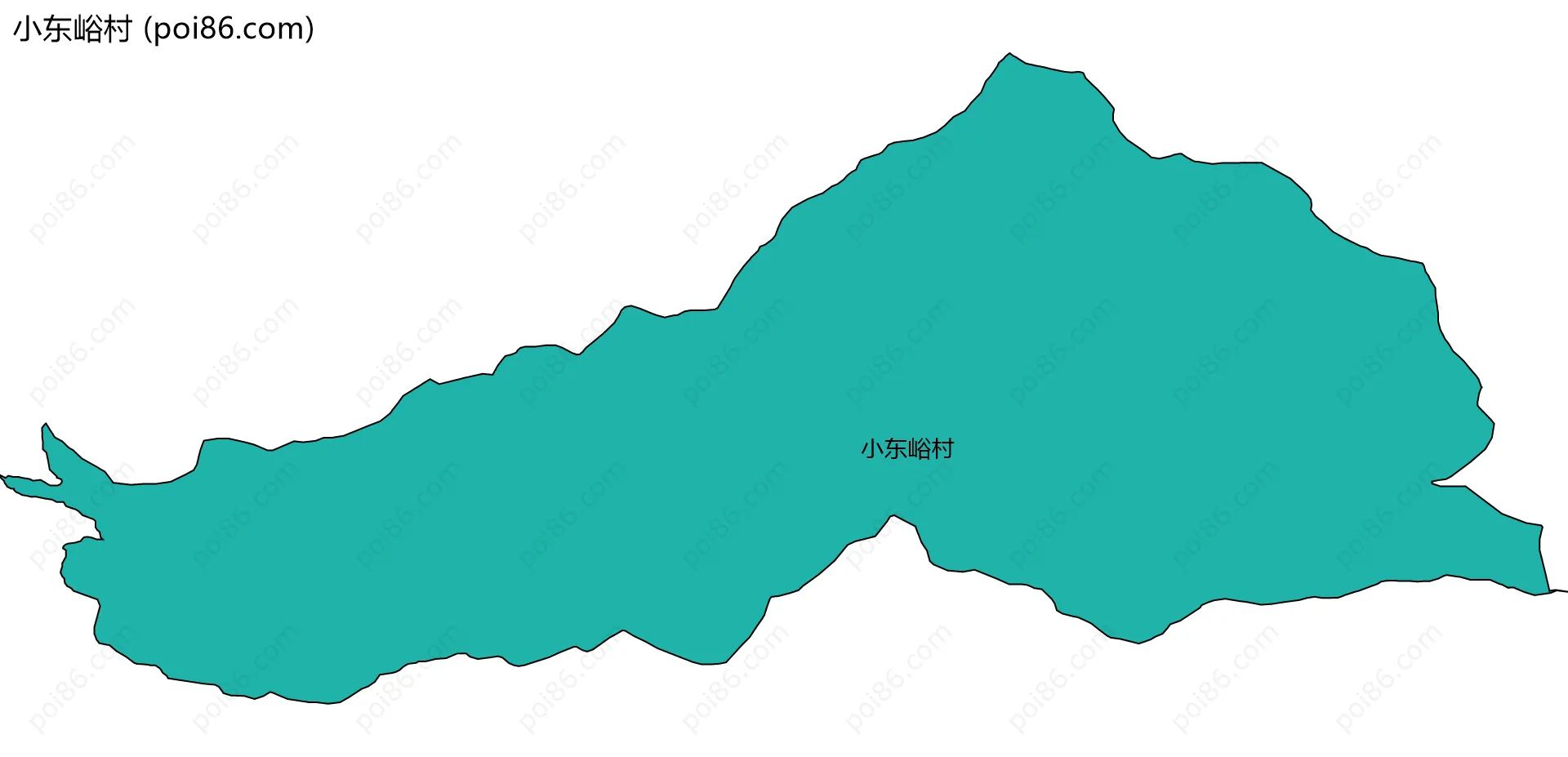 小东峪村边界地图