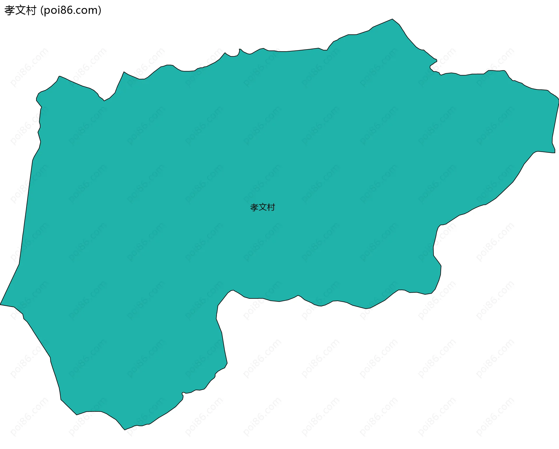 孝文村边界地图