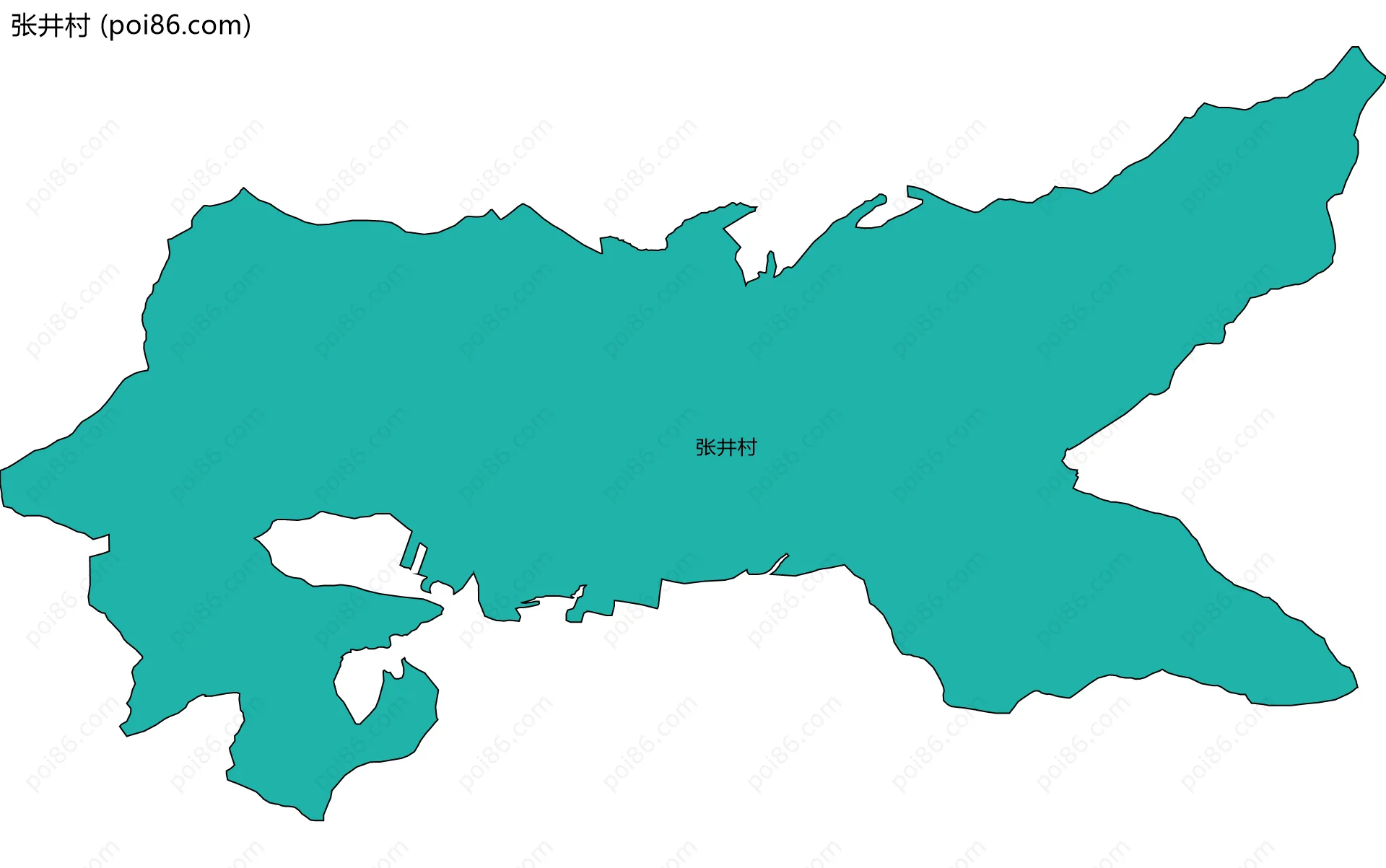 张井村边界地图