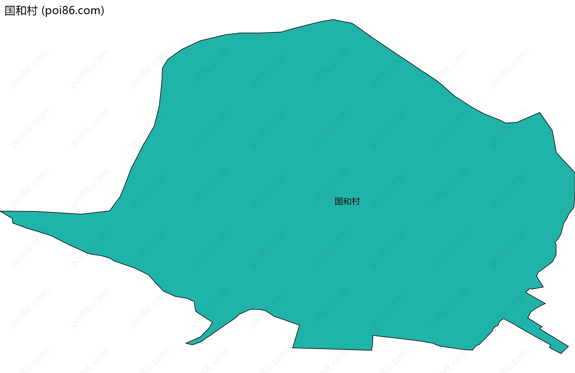 国和村边界地图