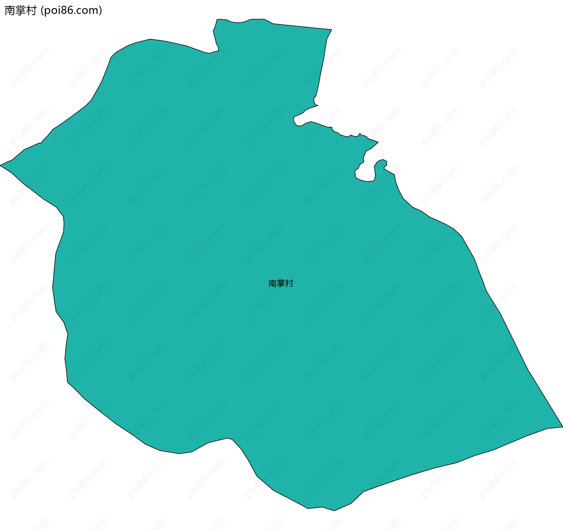 南掌村边界地图