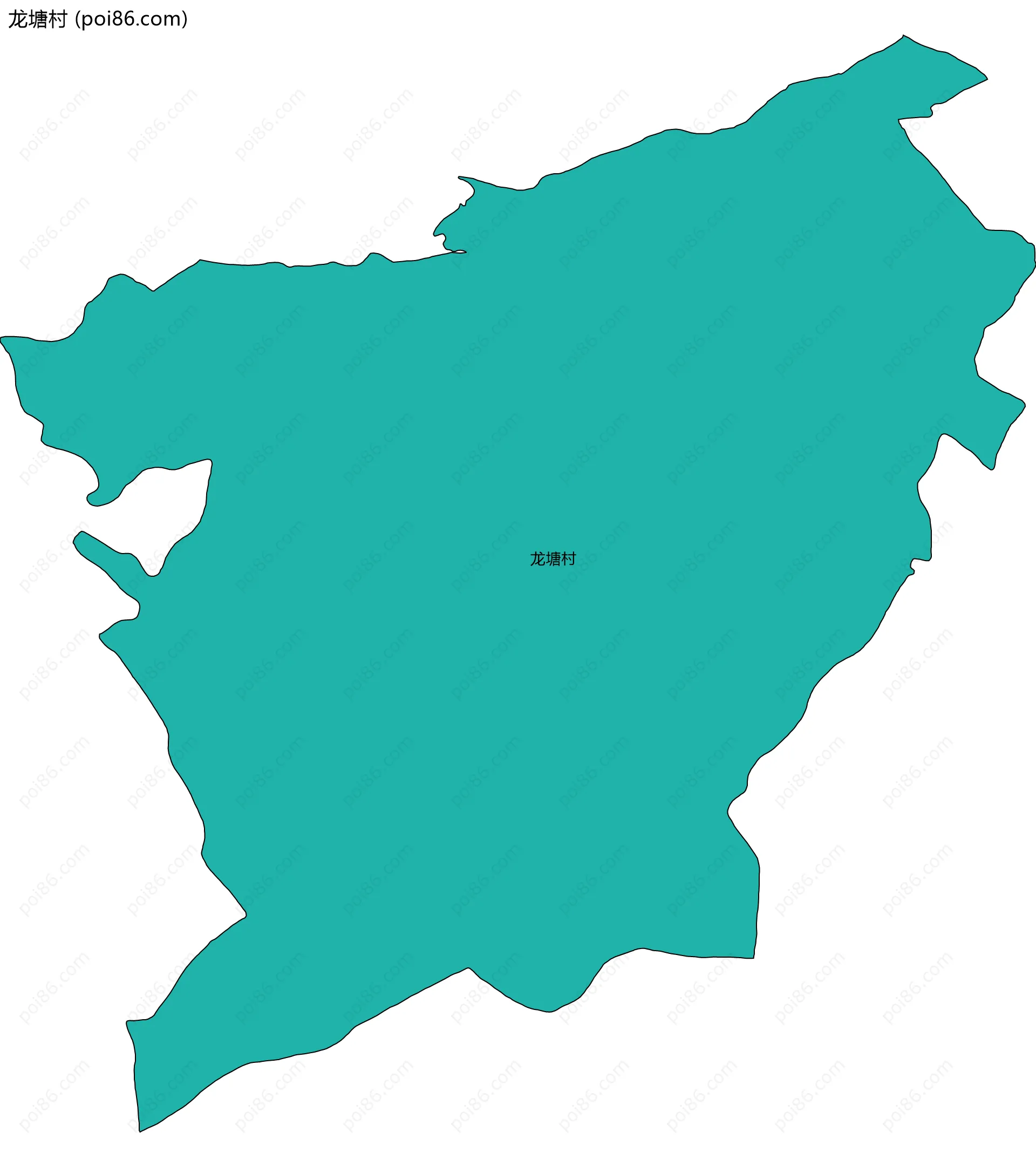 龙塘村边界地图