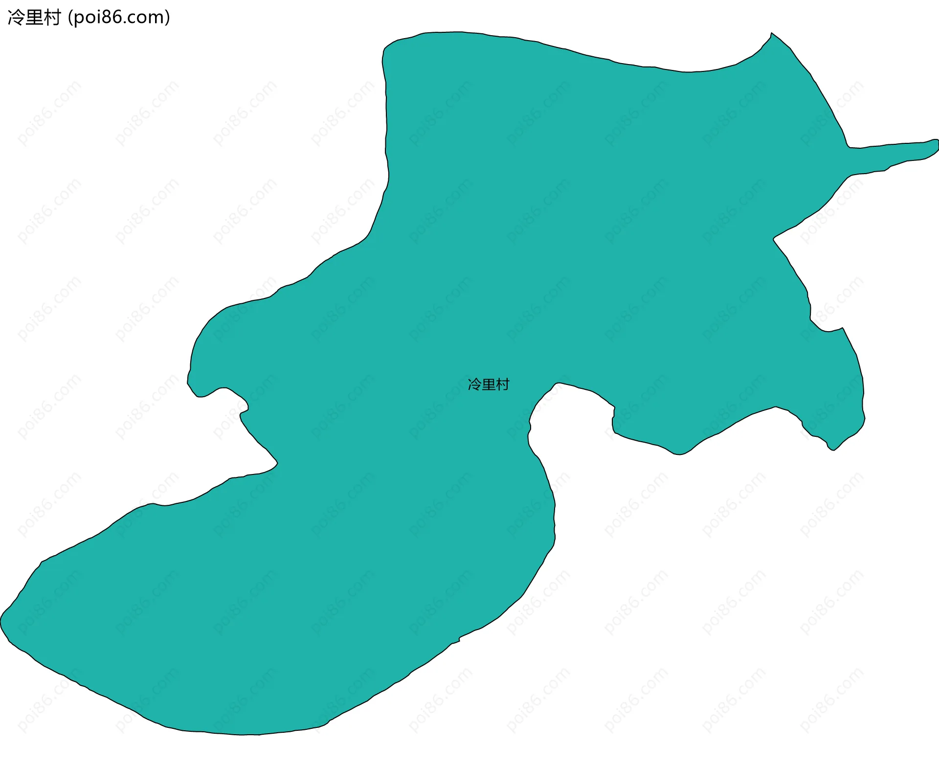 冷里村边界地图
