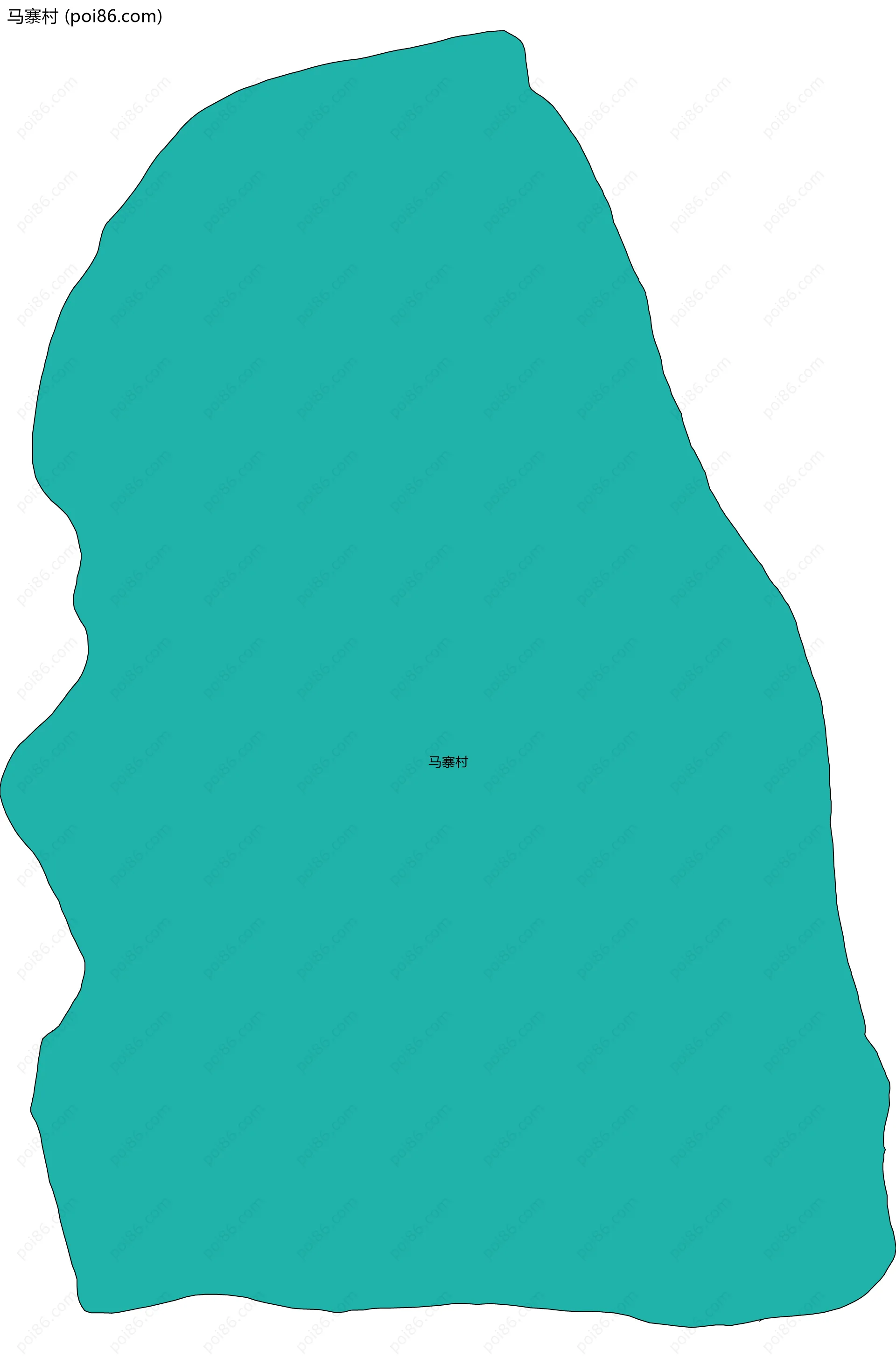 马寨村边界地图