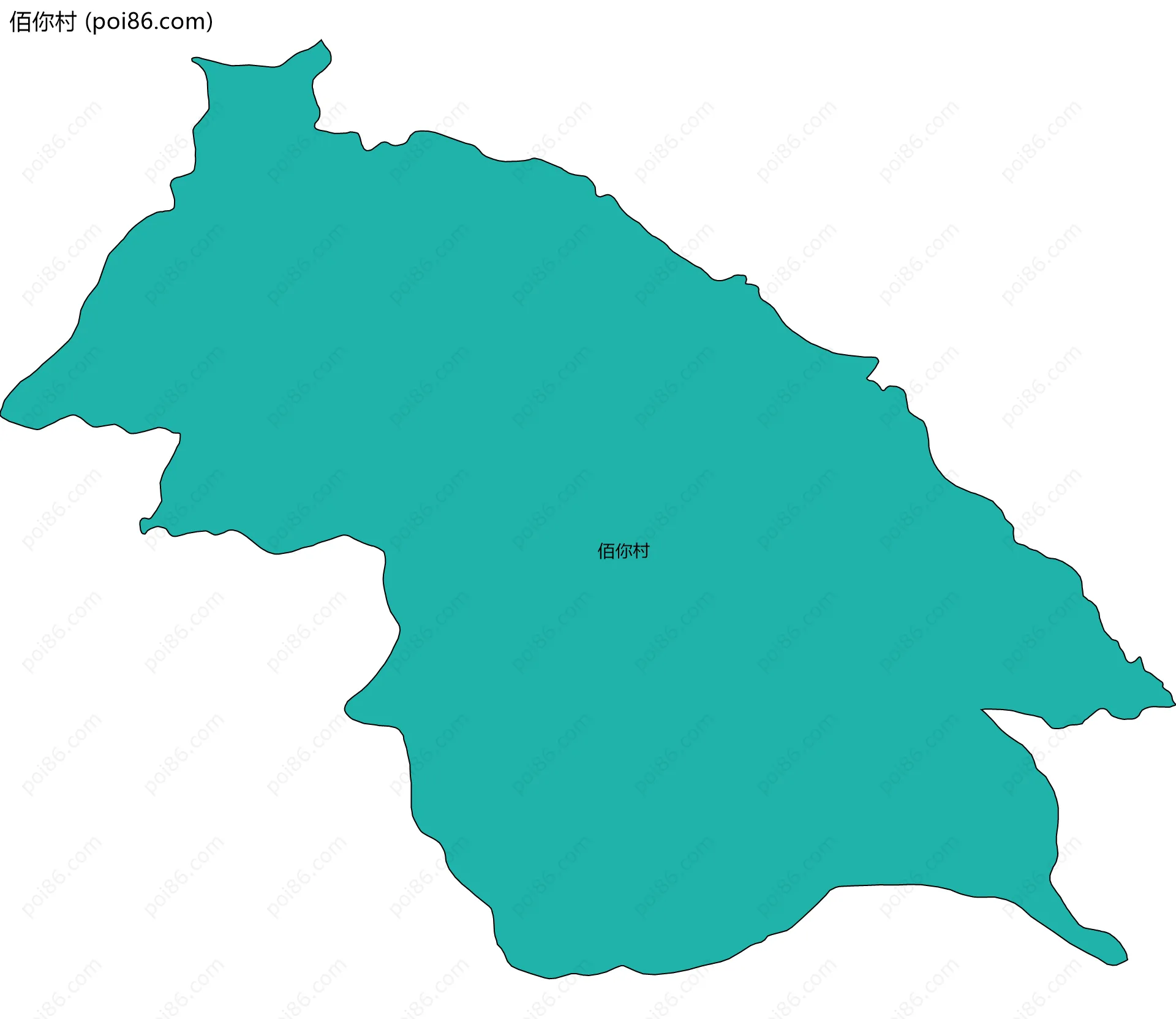 佰你村边界地图