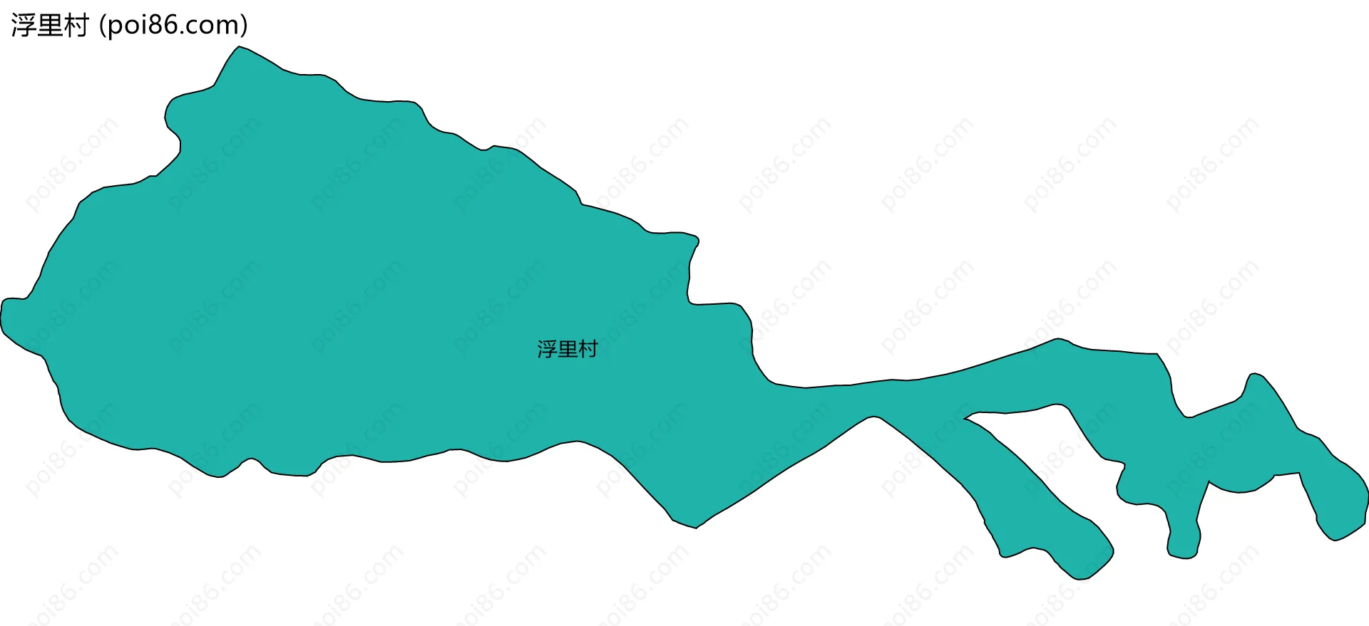 浮里村边界地图