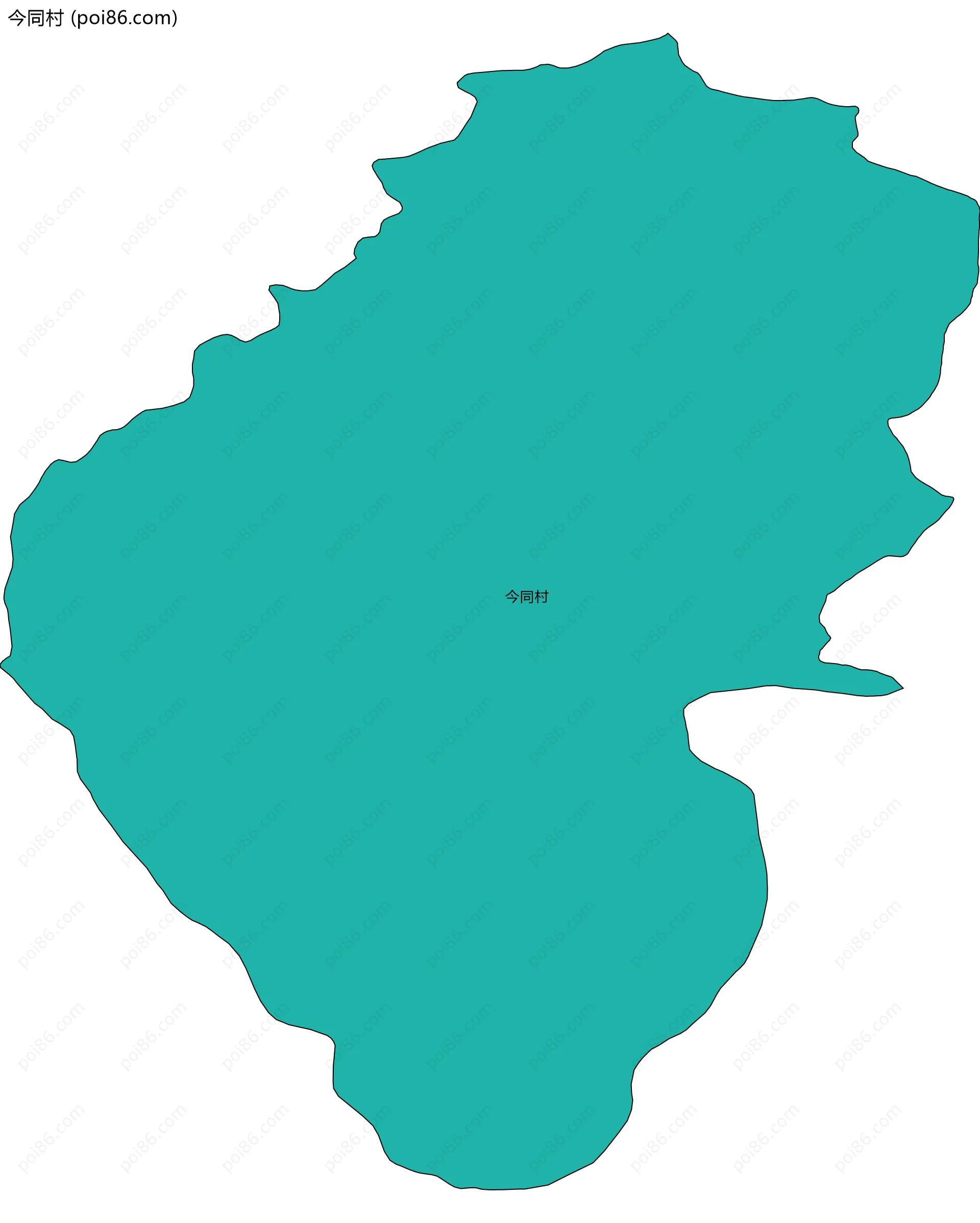 今同村边界地图