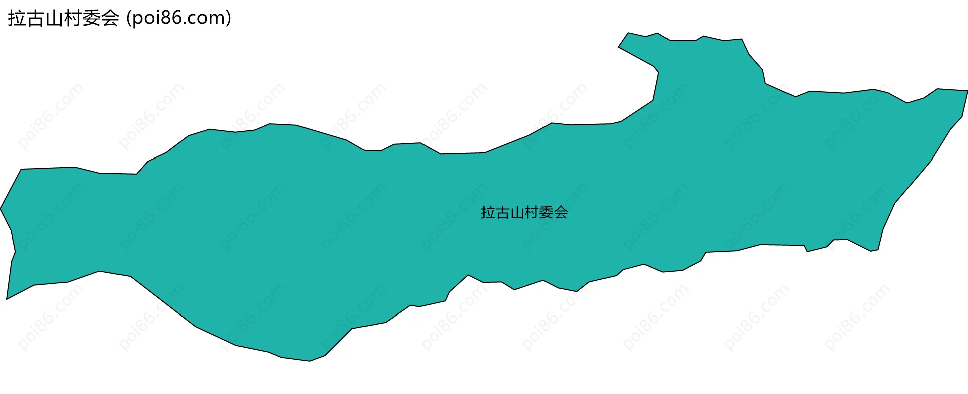 拉古山村委会边界地图
